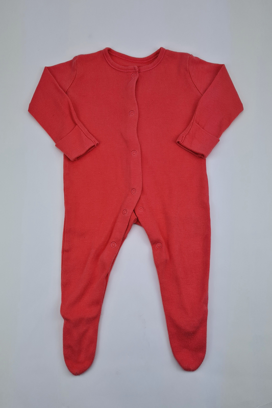 3-6m - Red Sleepsuit