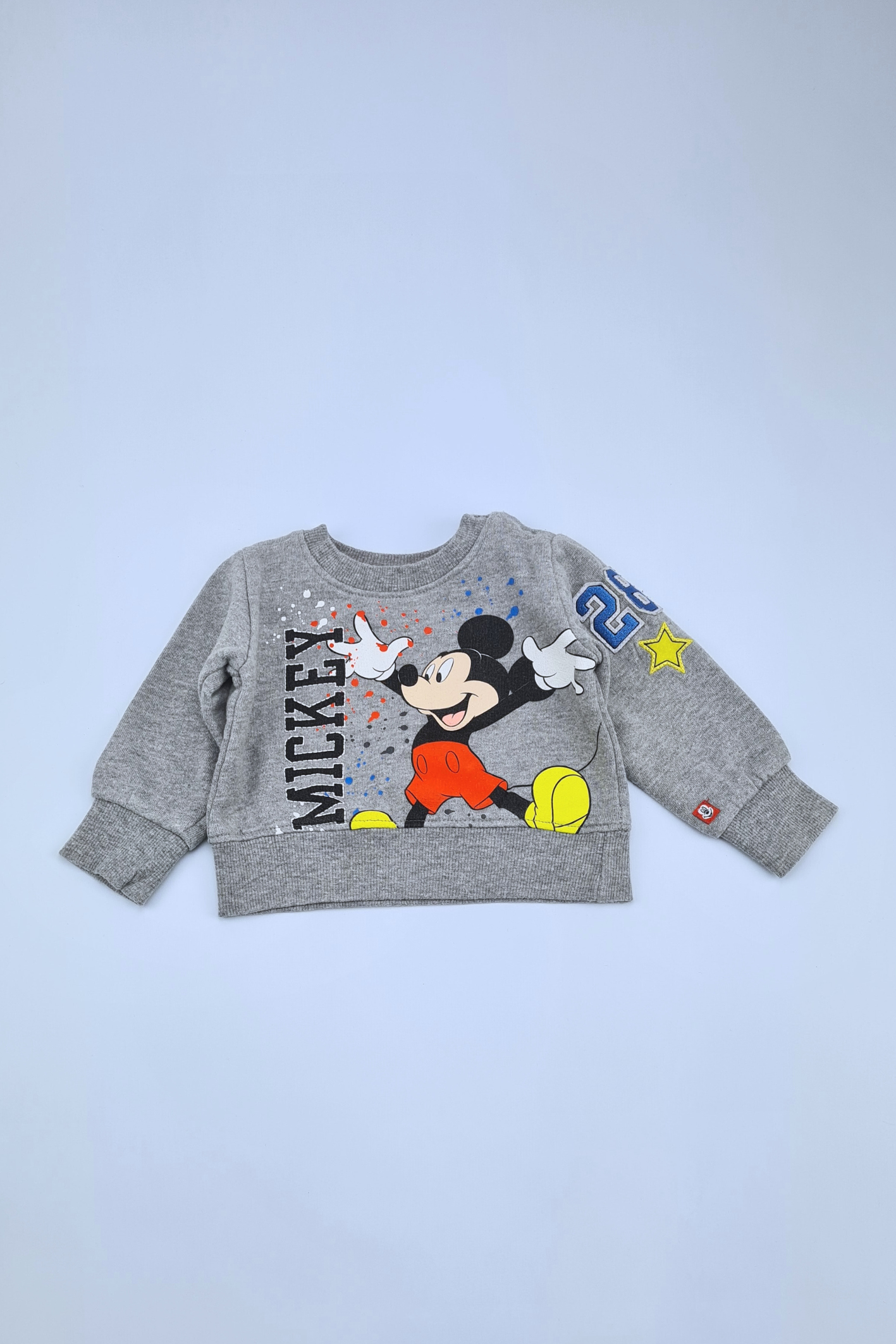 0-3m Mickey Mouse Printed Sweatshirt