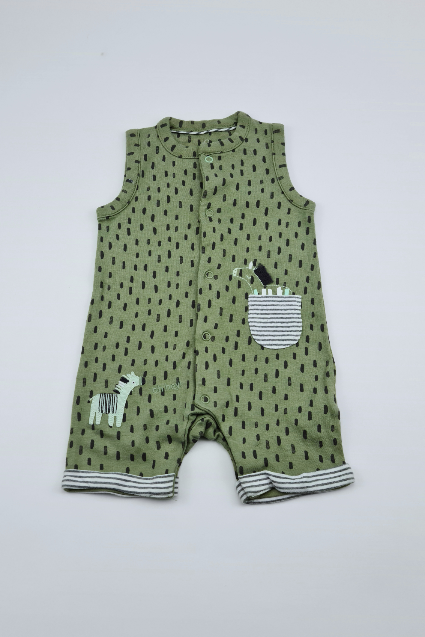 3-6m - Spot Print Romper (Mothercare)