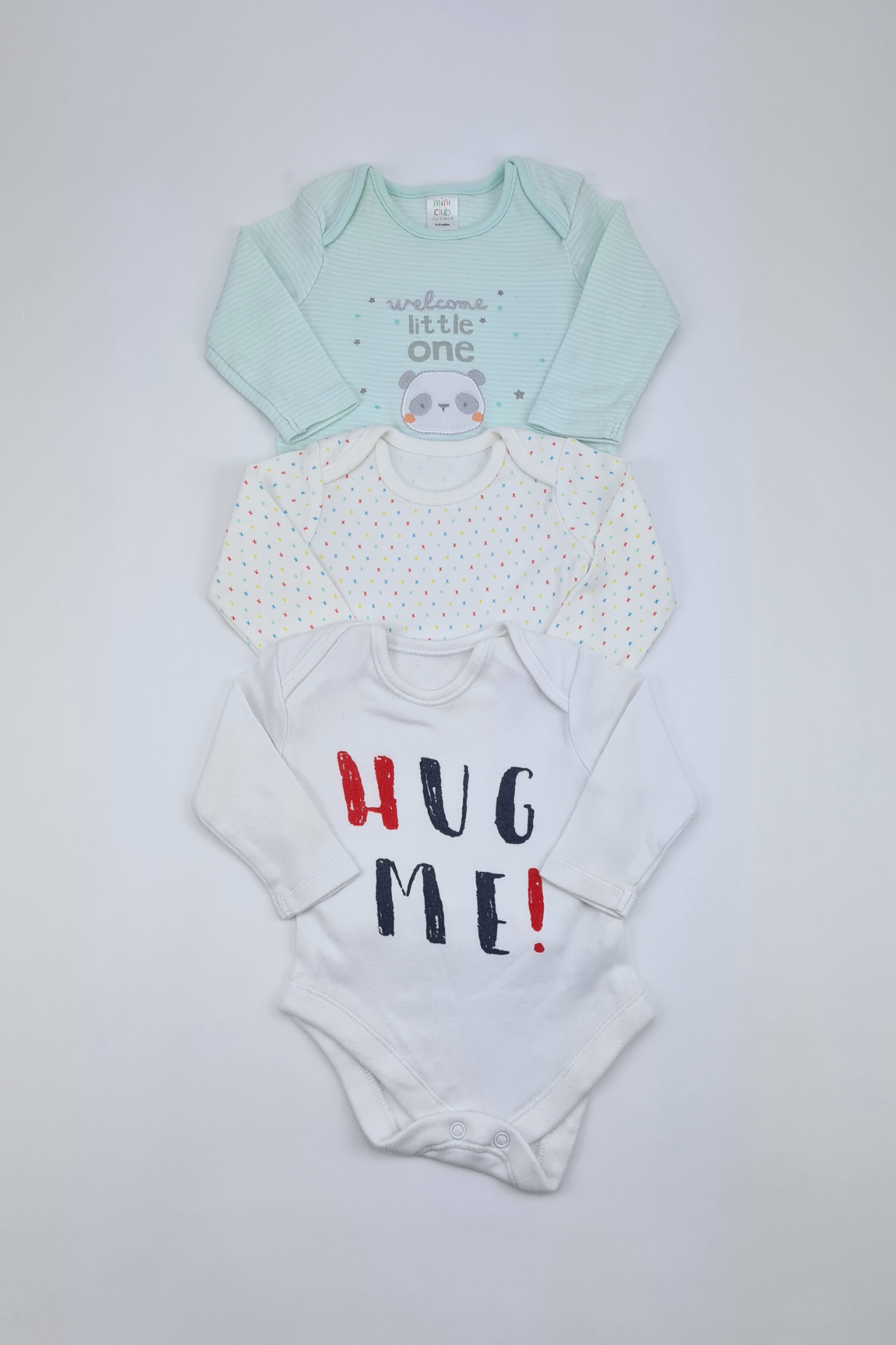 0-3 mois - Body à manches longues en lot mixte