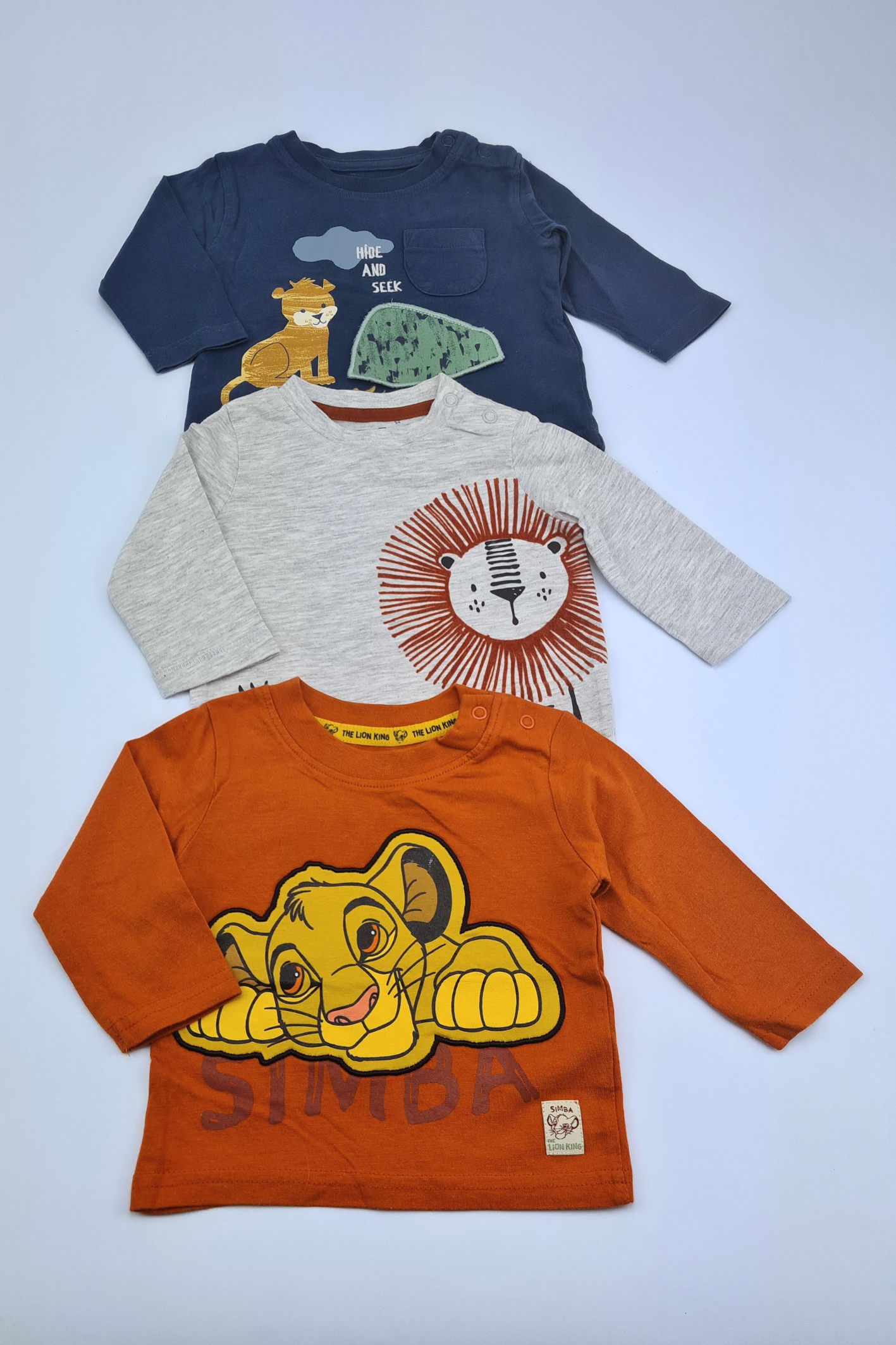 0-3 Months "Hide And Seek" Friends Mixed Bundle Longsleeve T-shirt