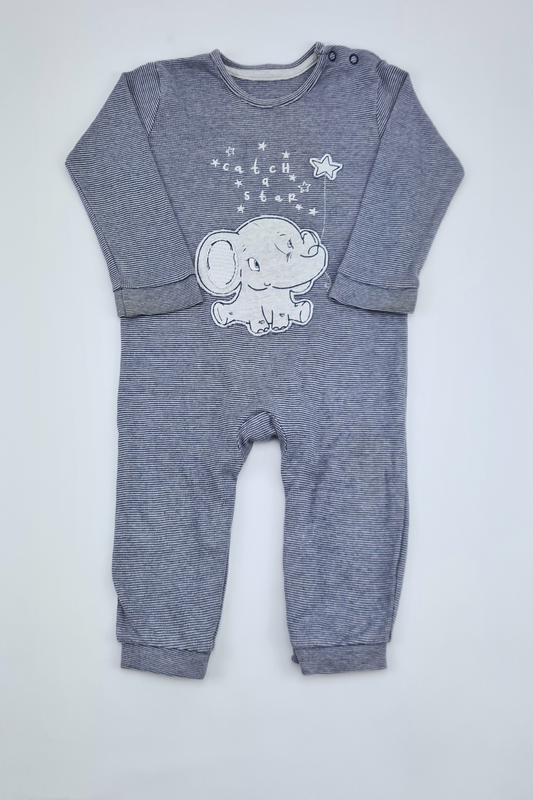 9-12m - 'Catch A Star' Dumbo Playsuit