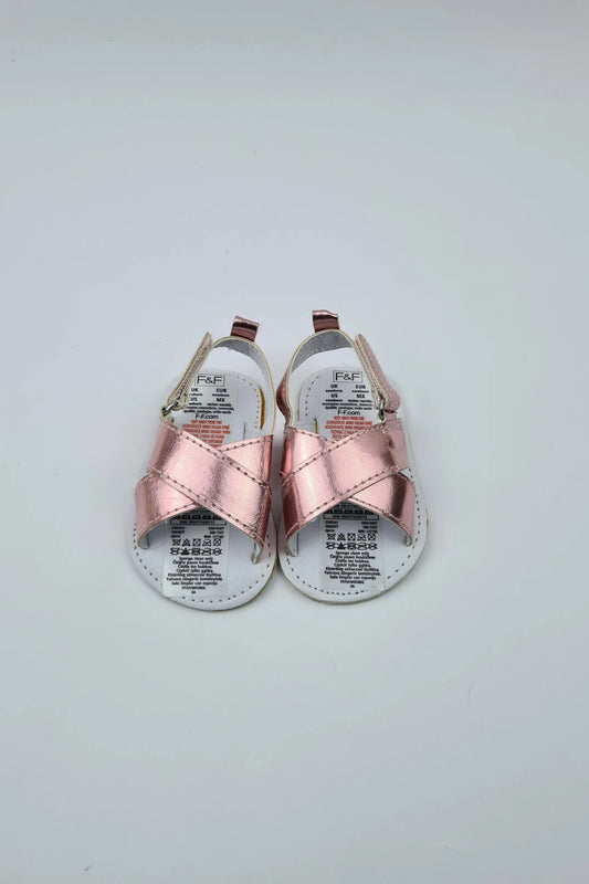 Newborn - Pink Straps Sandals (F&F)