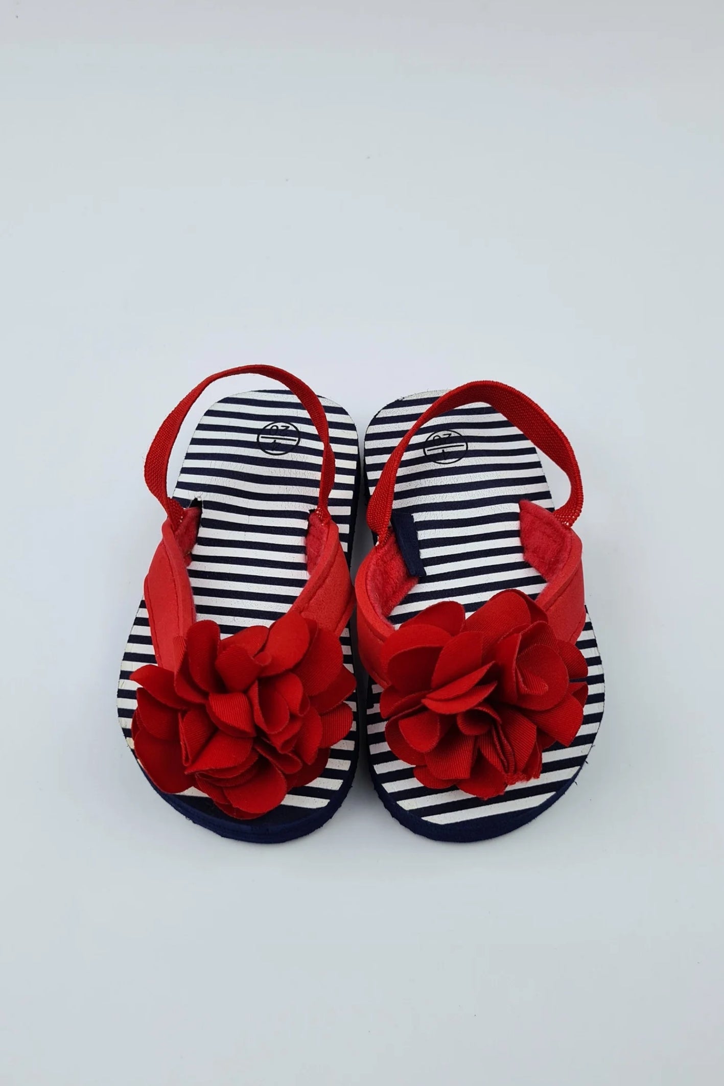 Size 4 - Navy Striped Flip Flops (Matalan)