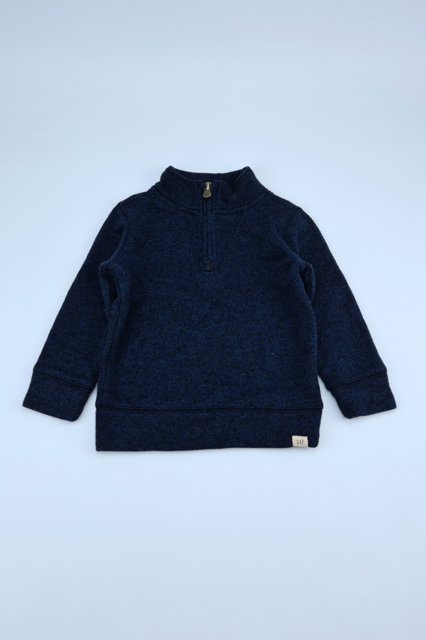 2y - Navy Blue Quarter-Zip Sweater