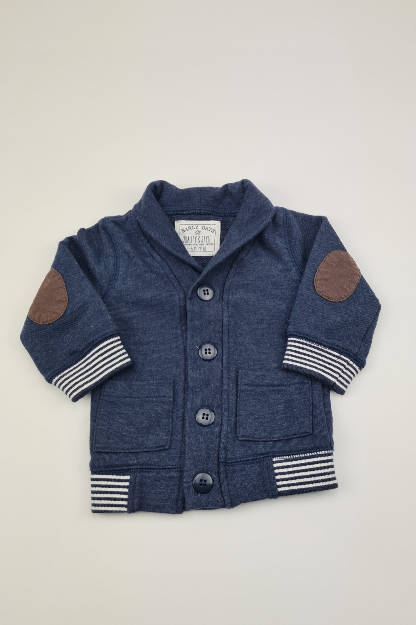3-6m - Early Days Blue Cardigan