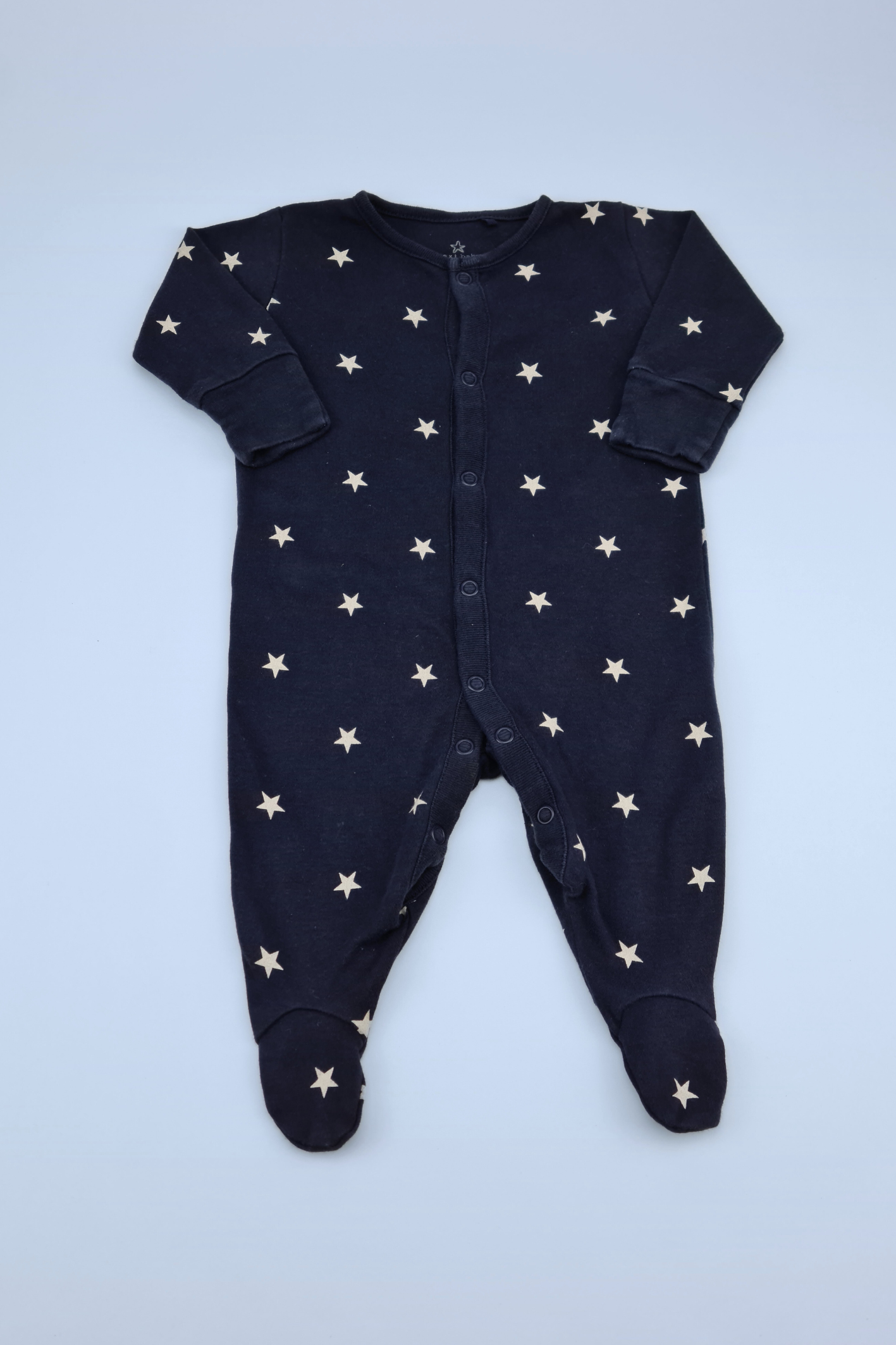 0-3m Star Print Sleepsuit