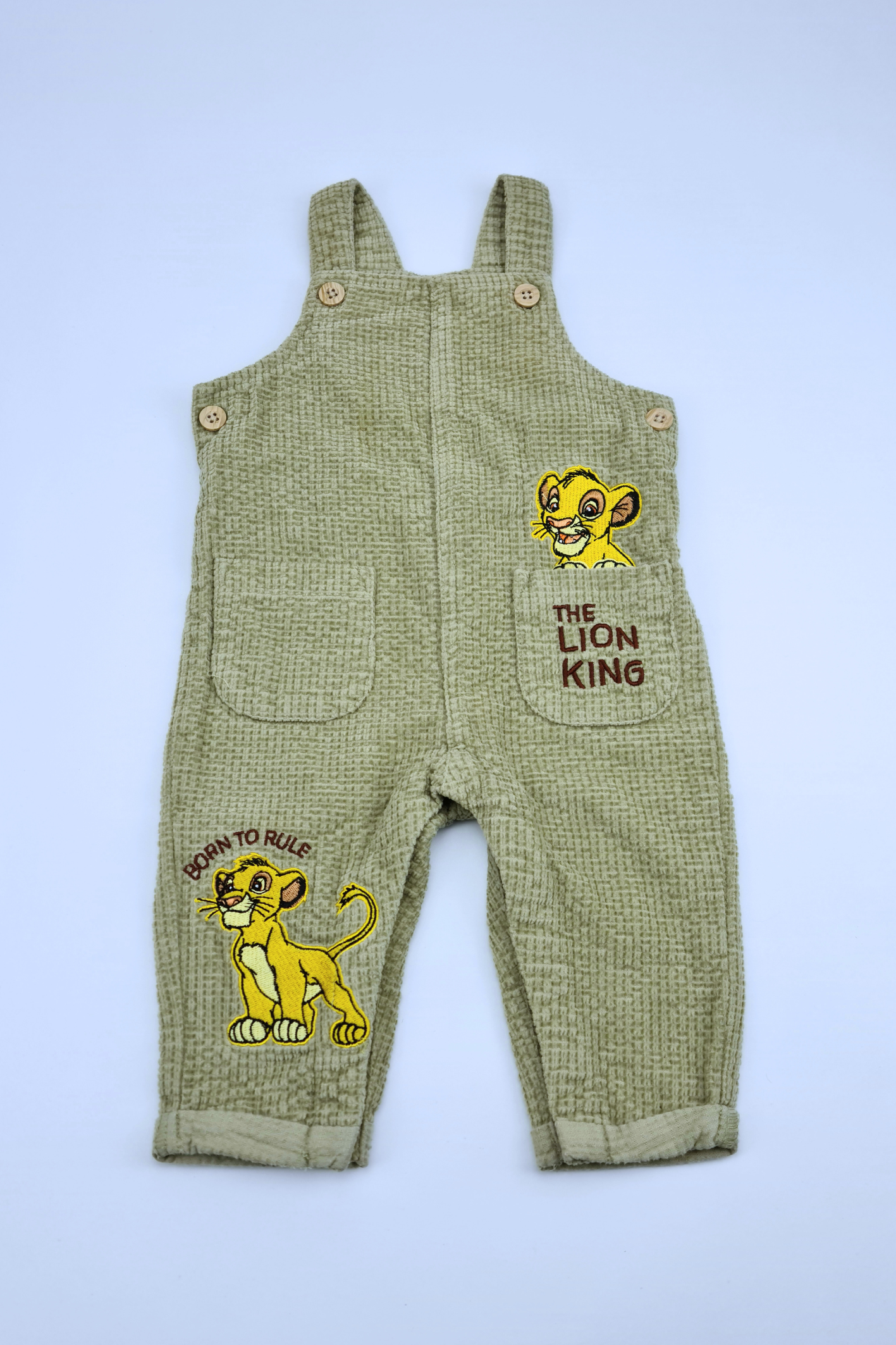 3-6m 'Born To Rule' Disney Baby Dungaree