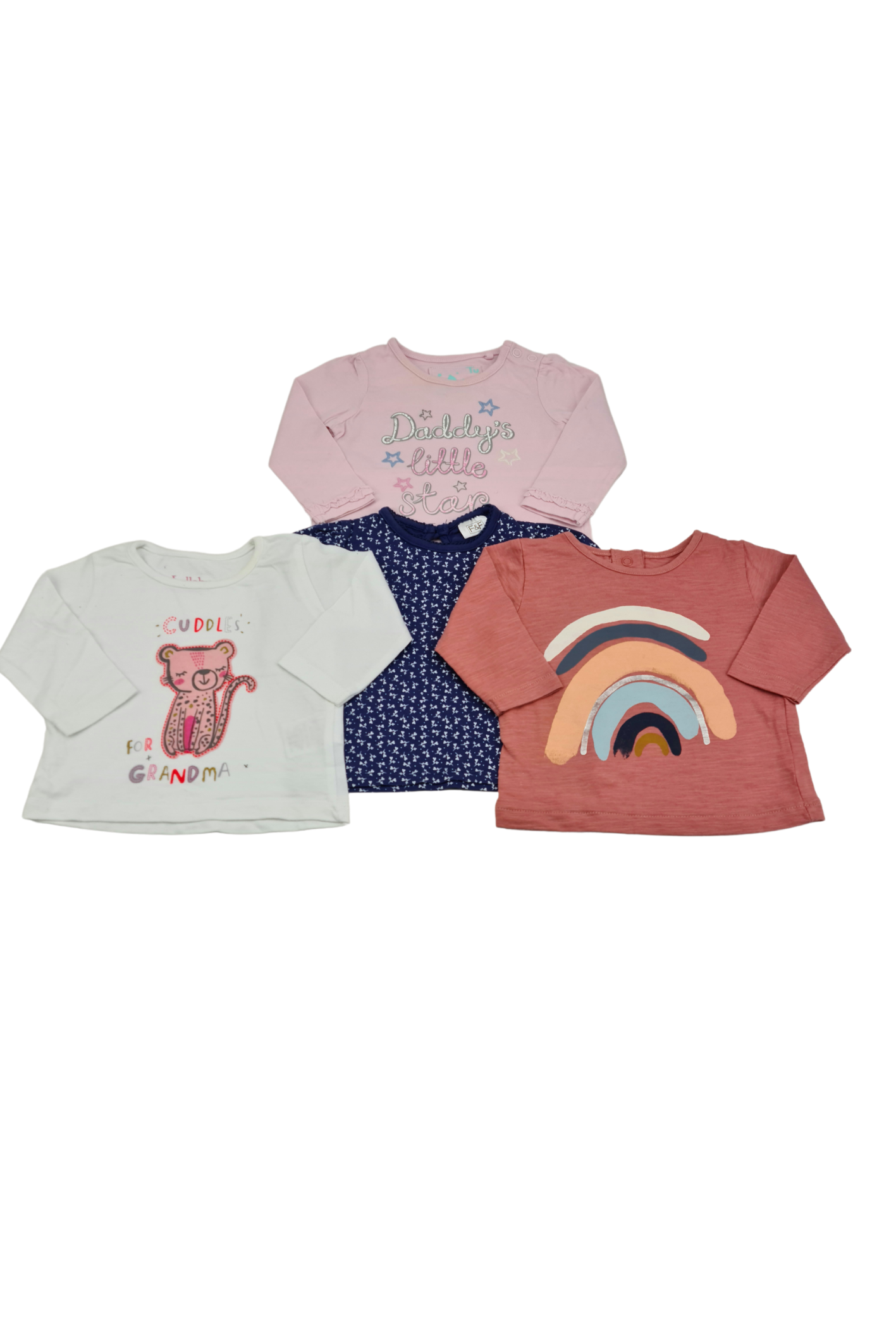 0-3 Months 4Pack Mixed Bundle T-shirt Set