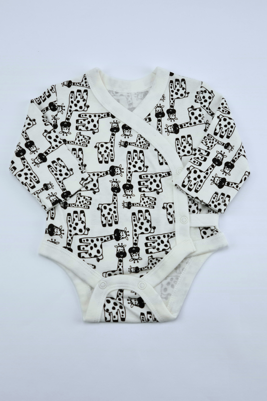 Newborn - 100% Cotton Zebra Print Bodysuit 