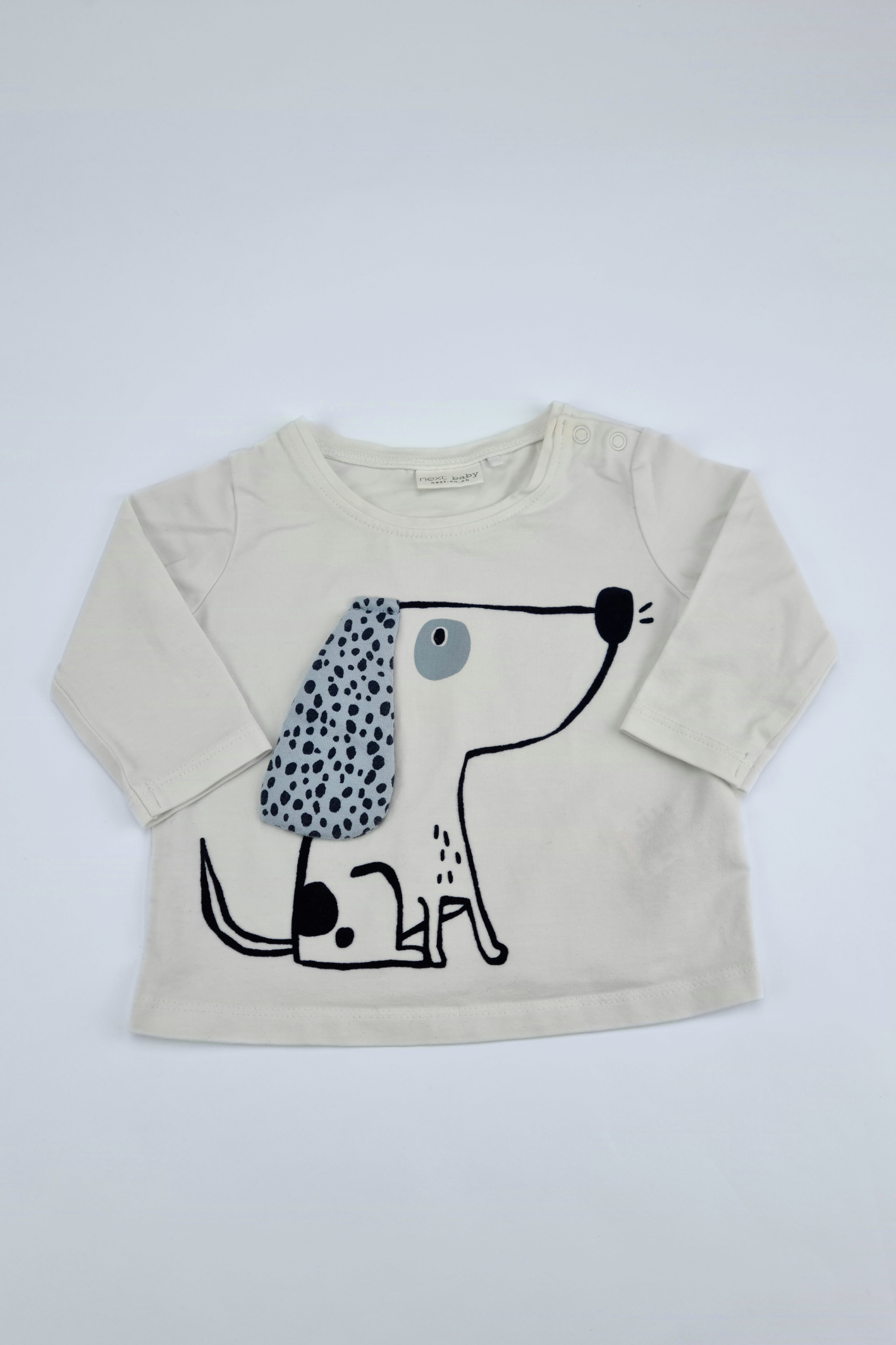 0-3m - Dog Print Longsleeve T-shirt (Next)