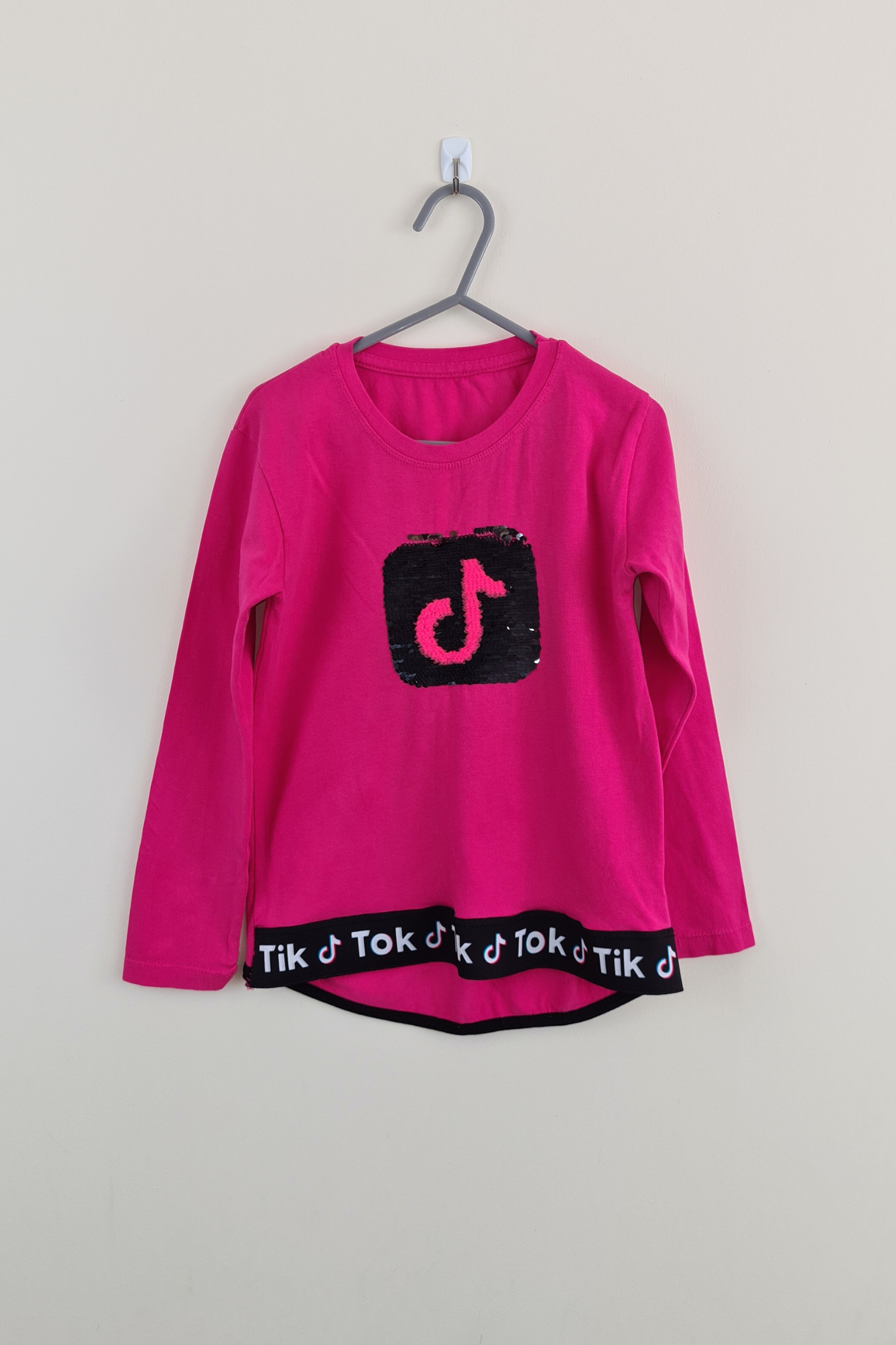 5–6 Jahre – Rosa Langarm-TikTok-Top