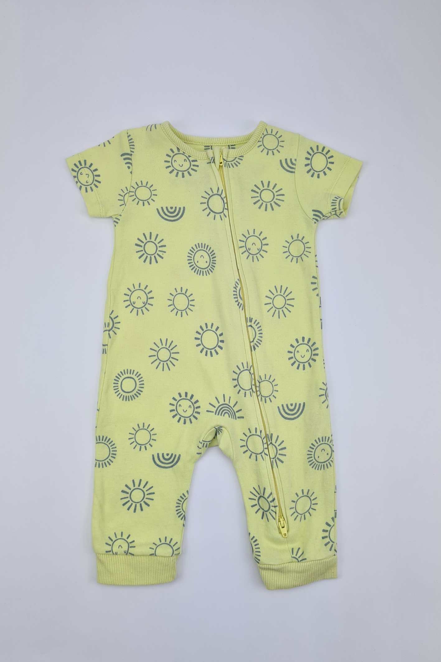 3-6m - Summer Cotton Romper (Nutmeg)