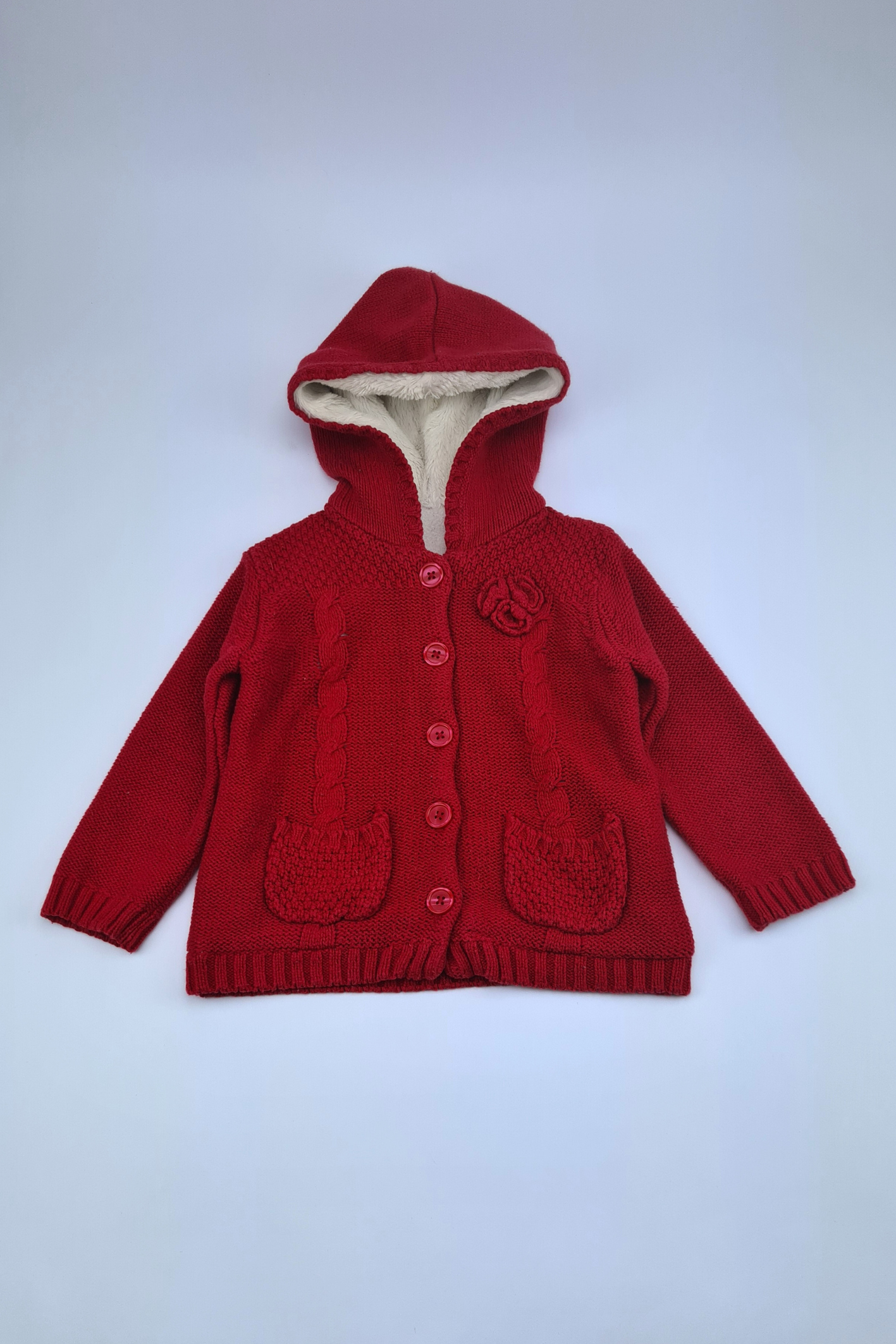 9-12m Red Sweater Jacket
