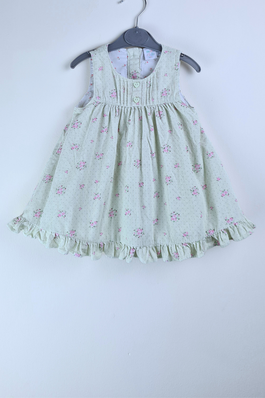 0-3m - Floral Print Dress (Mini Club)