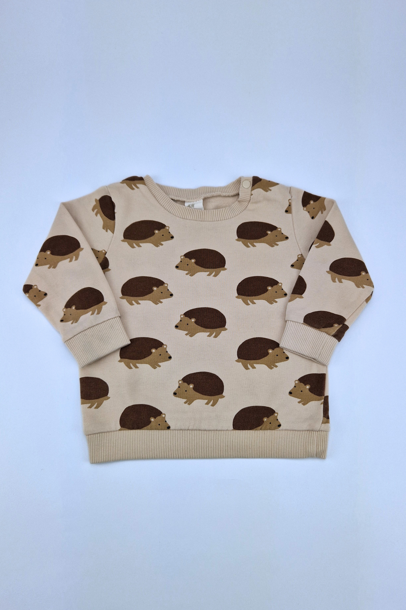 9-12m Printed Beige Sweatshirt
