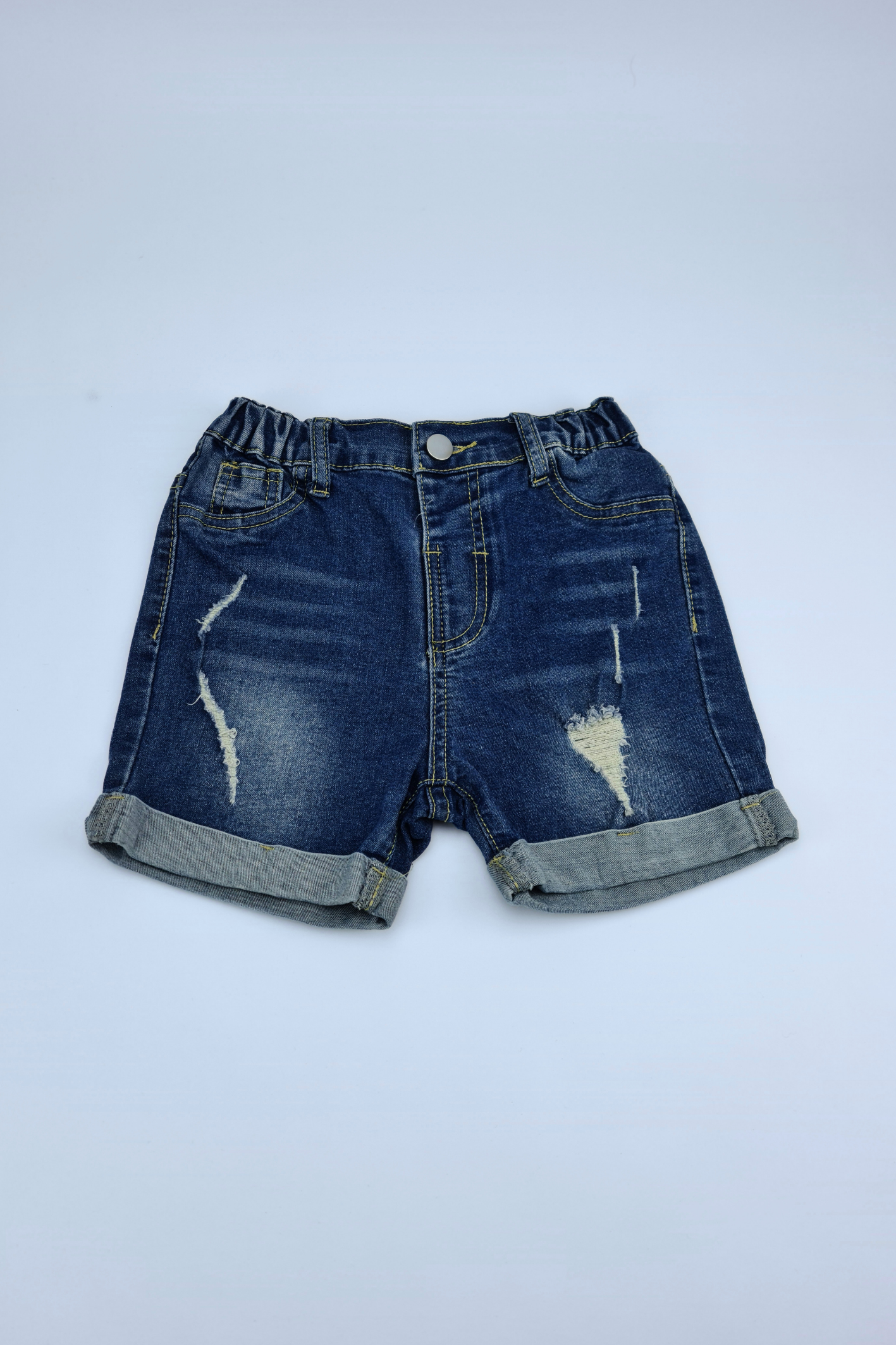 6y Adjustable Waist Denim Shorts