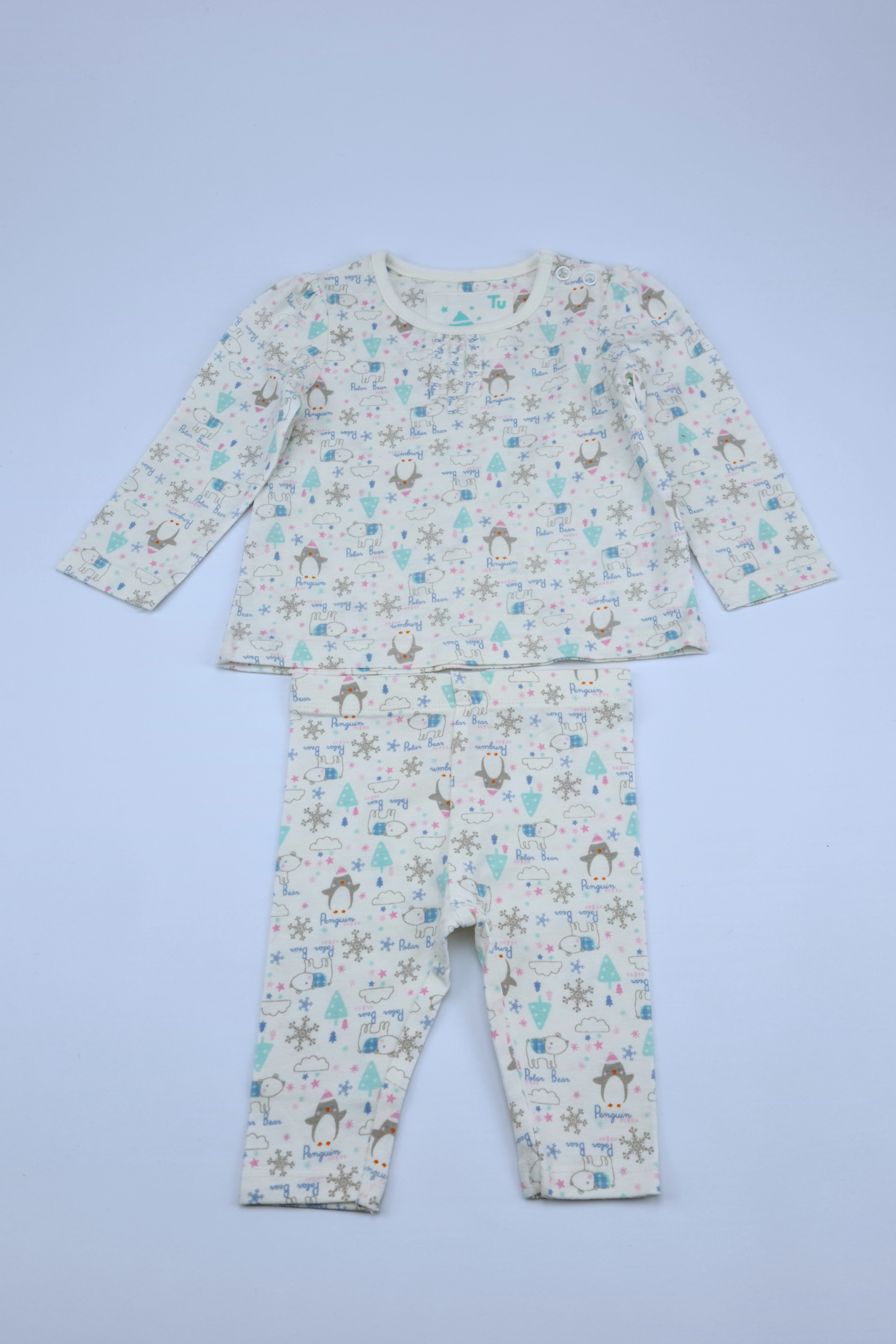 0-3m Winter Friends Pyjama Set