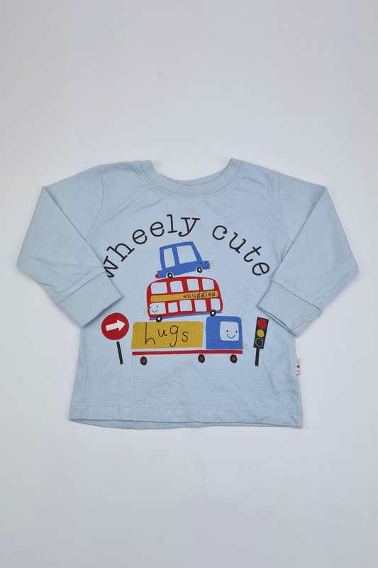 9-12m - 'Wheely Cute' Longsleeve T-shirt