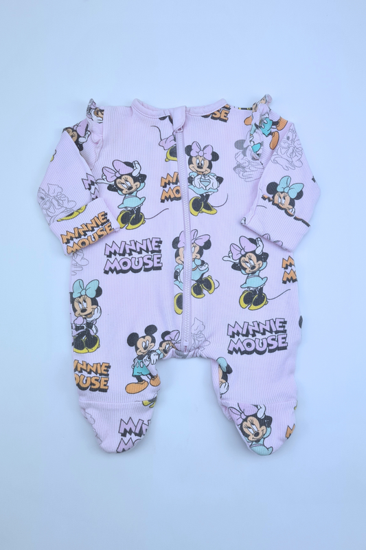 Newborn - 10lbs Minnie Mouse Sleepsuit