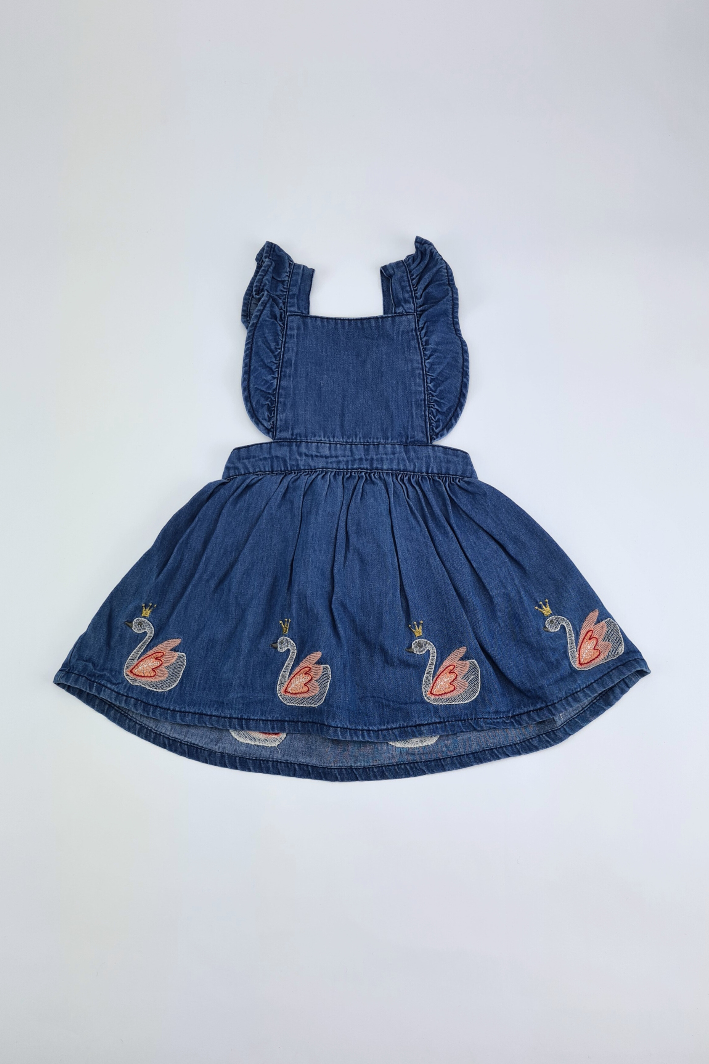 denim dress character Buy Character Embroidered Collar Denim Dress (3mths-8yrs) from Next USA