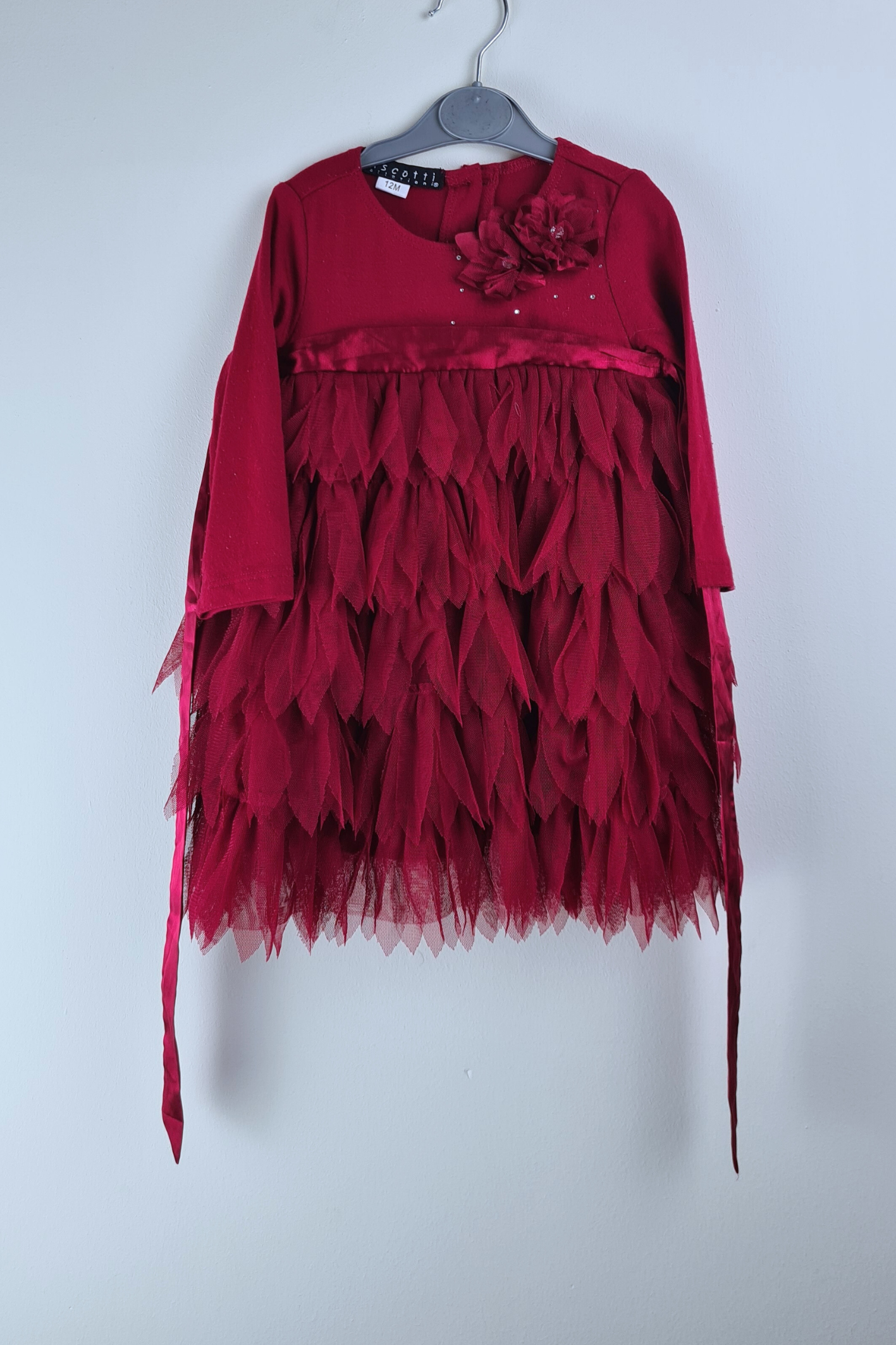 12m - Red Holiday Dress (Biscotti)