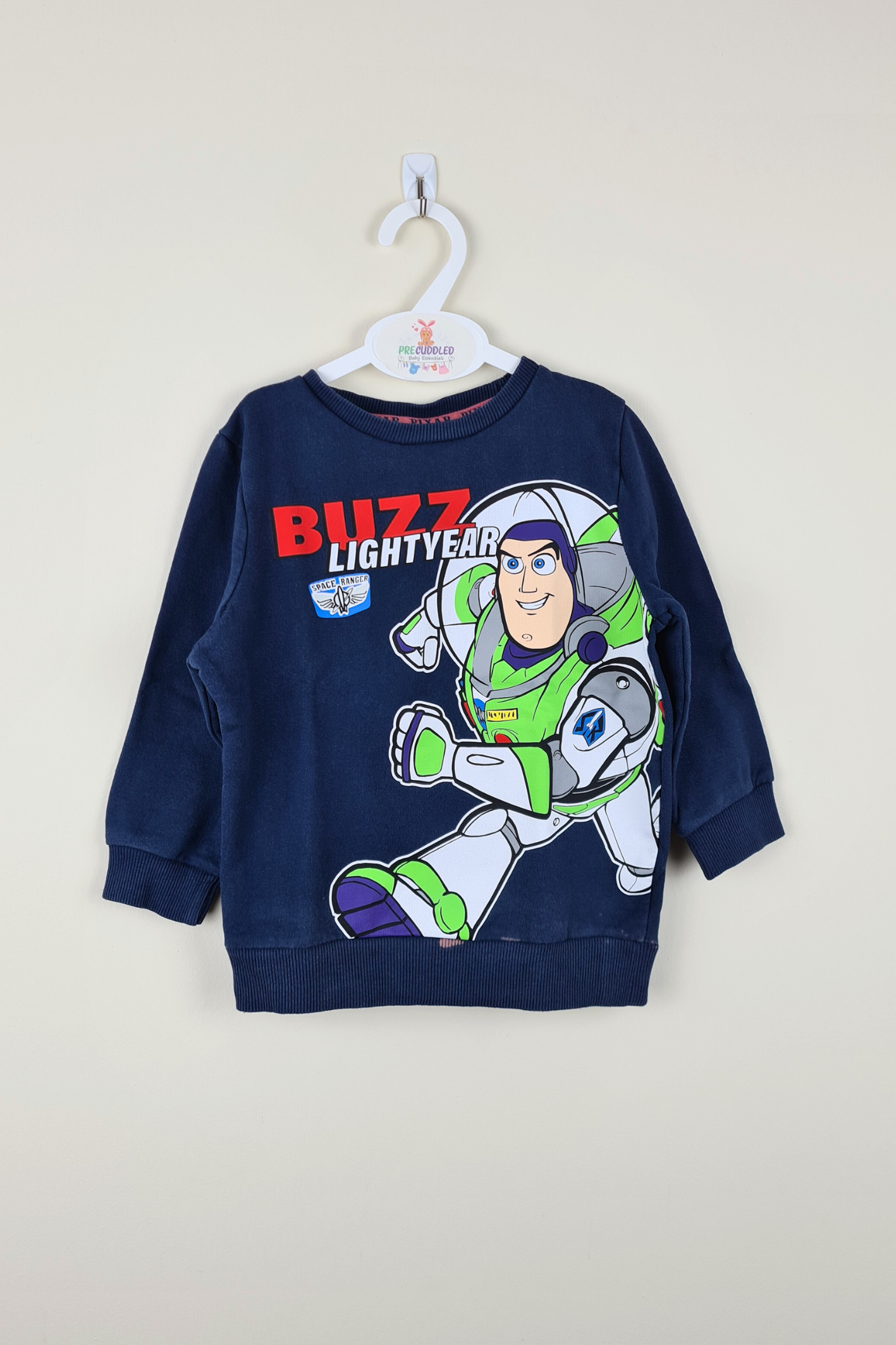 2-3y - Buzz Lightyear Navy Jumper *MessyDays*