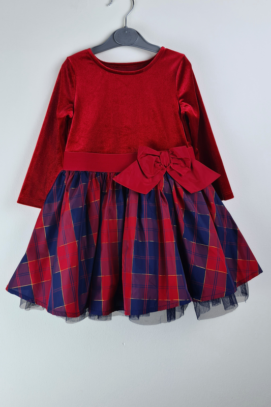 9-12m - Tartan Dress (Dunnes)