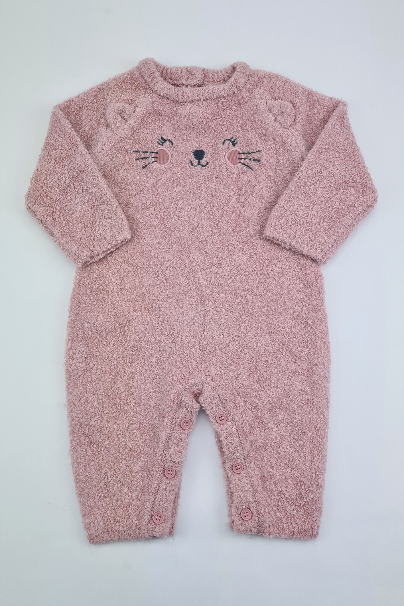 3-6m - Pink Kitty Romper