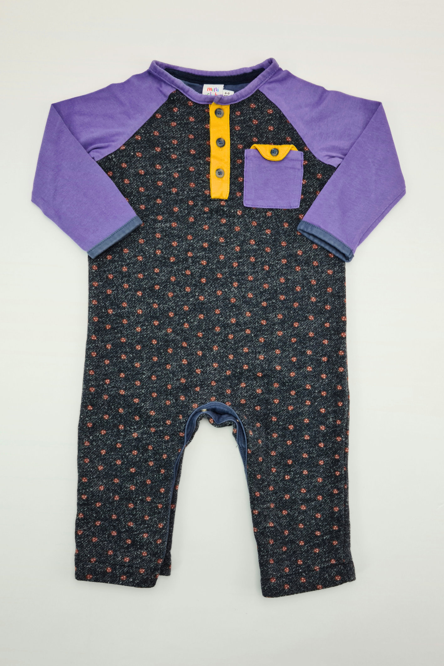 6-9m - Spot Print Romper Suit (Mini Club)