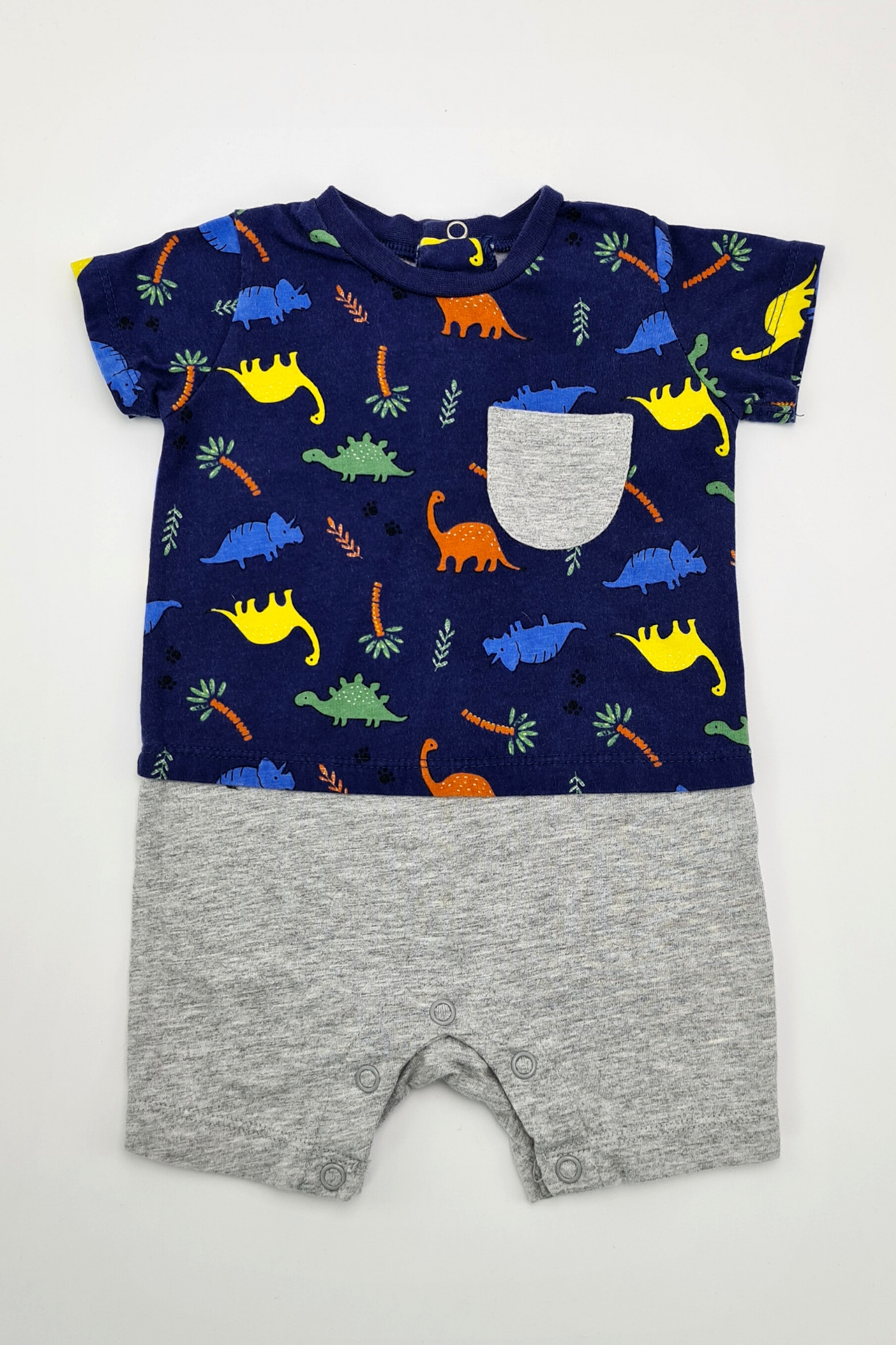 0-3 mois - Barboteuse imprimé dinosaure