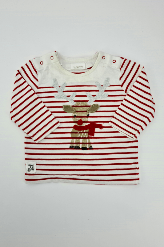 3-6m - Holiday Rudolph Top (Next)