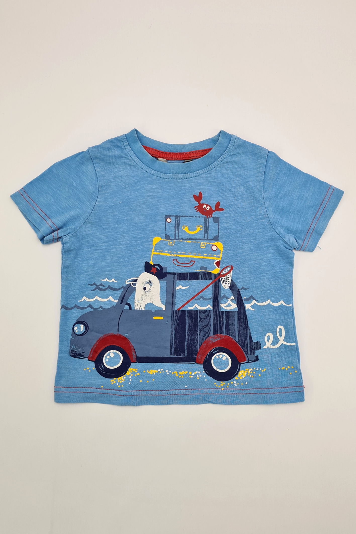 12-18m - T-shirt Bleu 100% Coton (George)