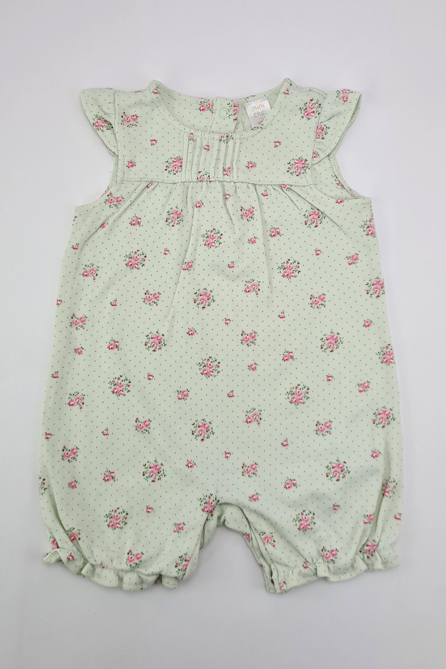 3 6m Floral Print Romper Mini Club
