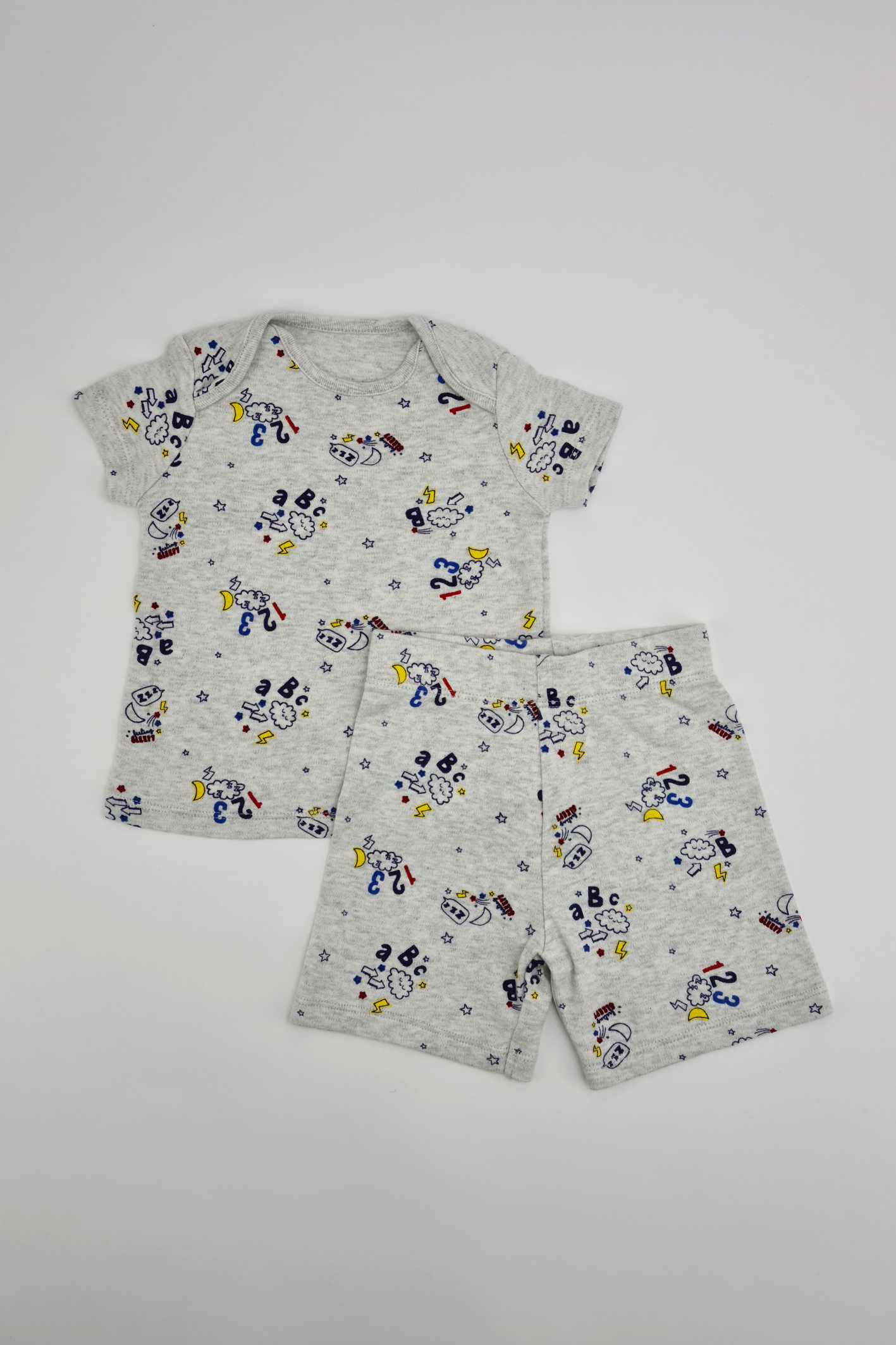 Grey 'ABC' Pyjama Set - Precuddled.com