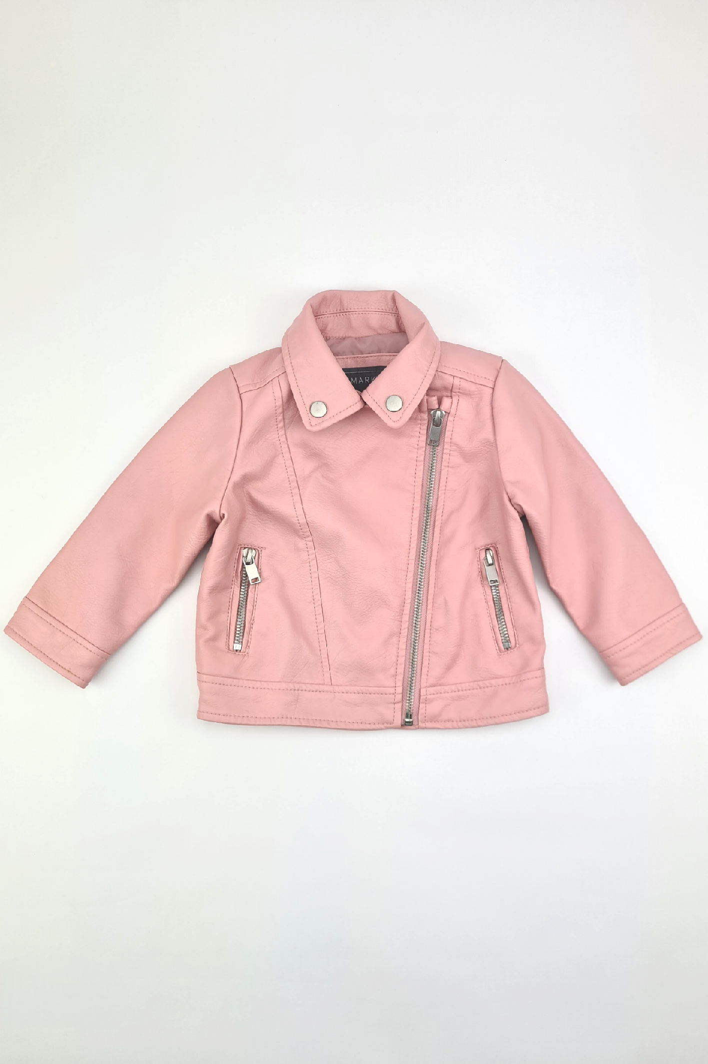 9-12m - Faux Leather Biker Jacket (Primark)