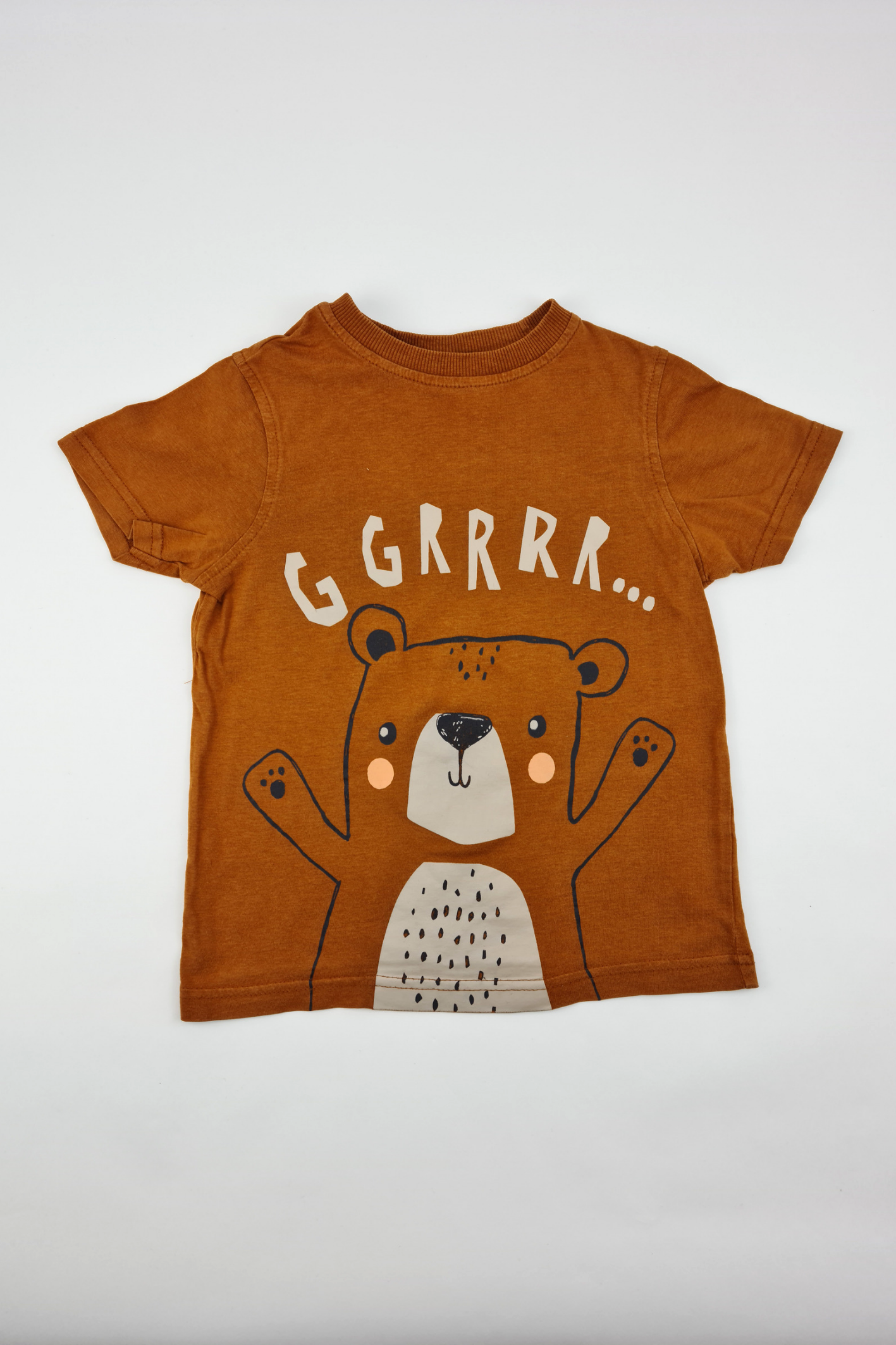3-4y - Brown Bear T-shirt