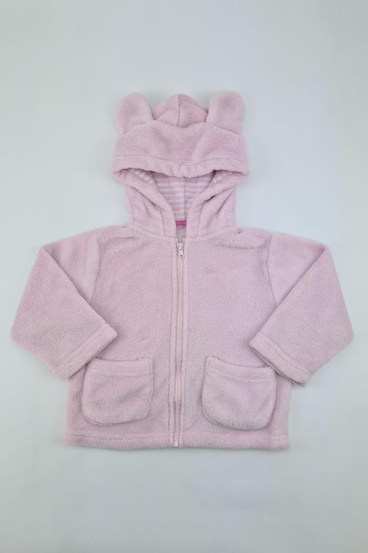 12-18m - Pink Fleece Jacket