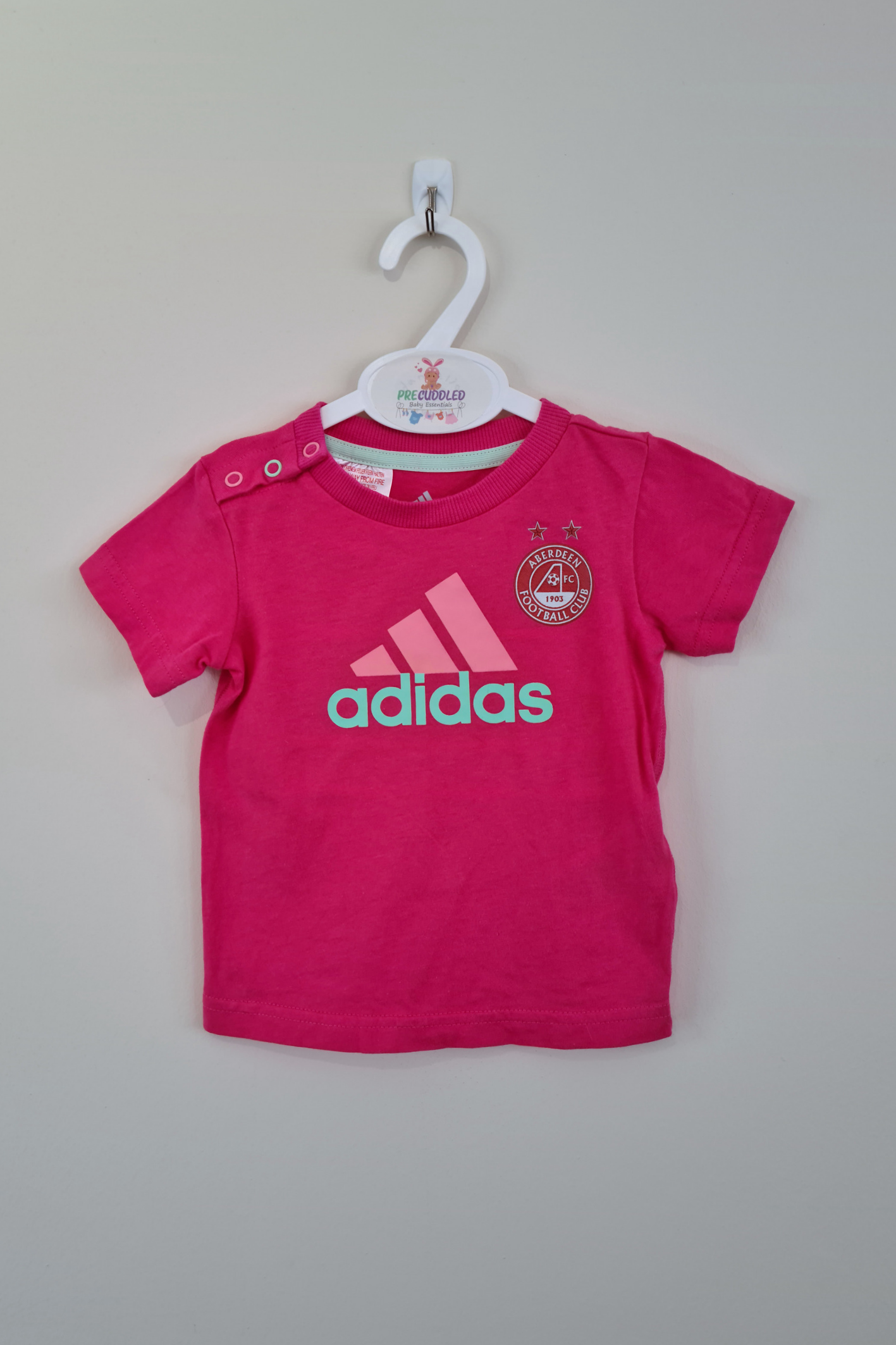 Baby pink top adidas shirt