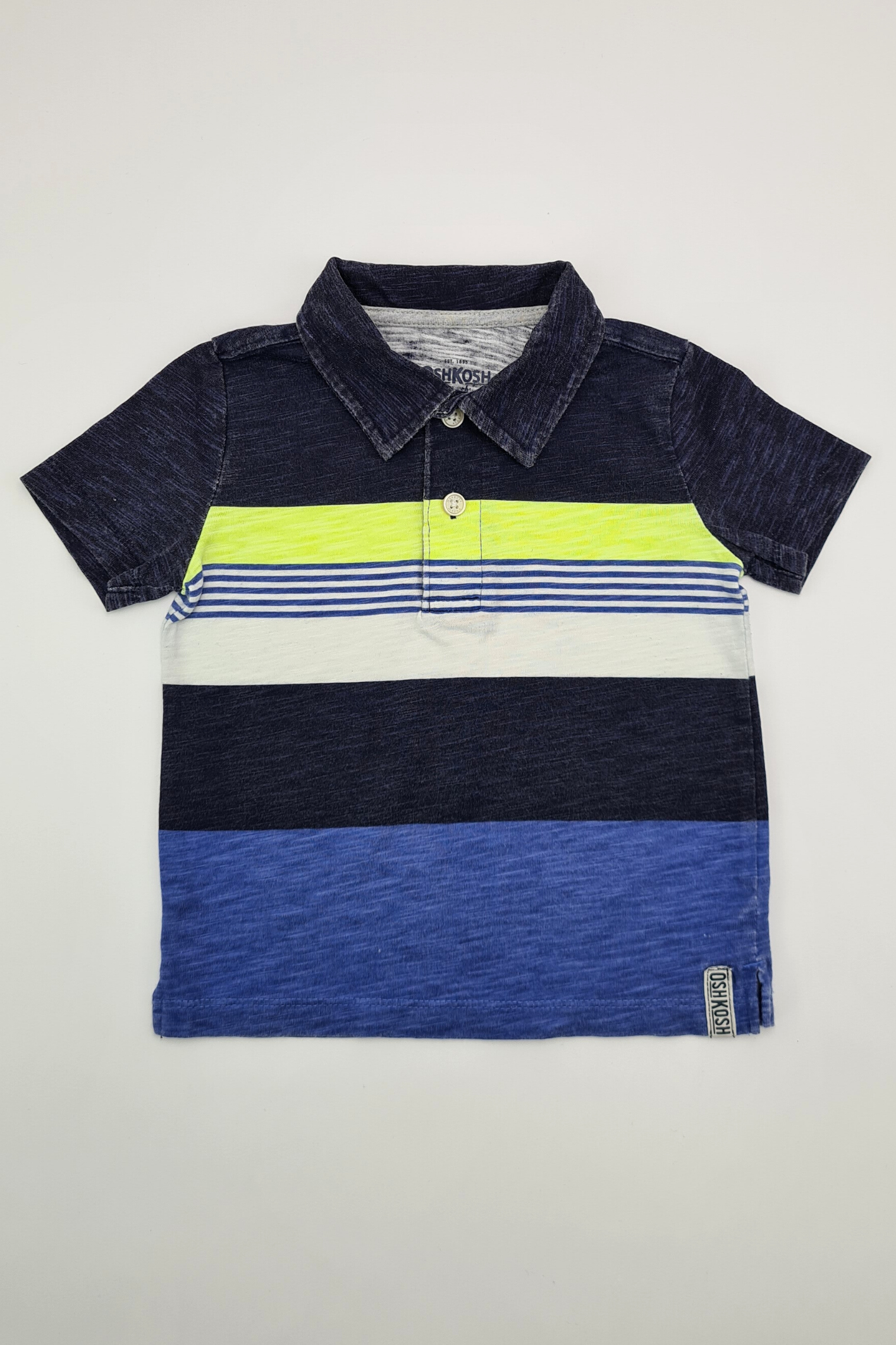 18-24m - Colour Block Polo Shirt (Oshkosh B'gosh)