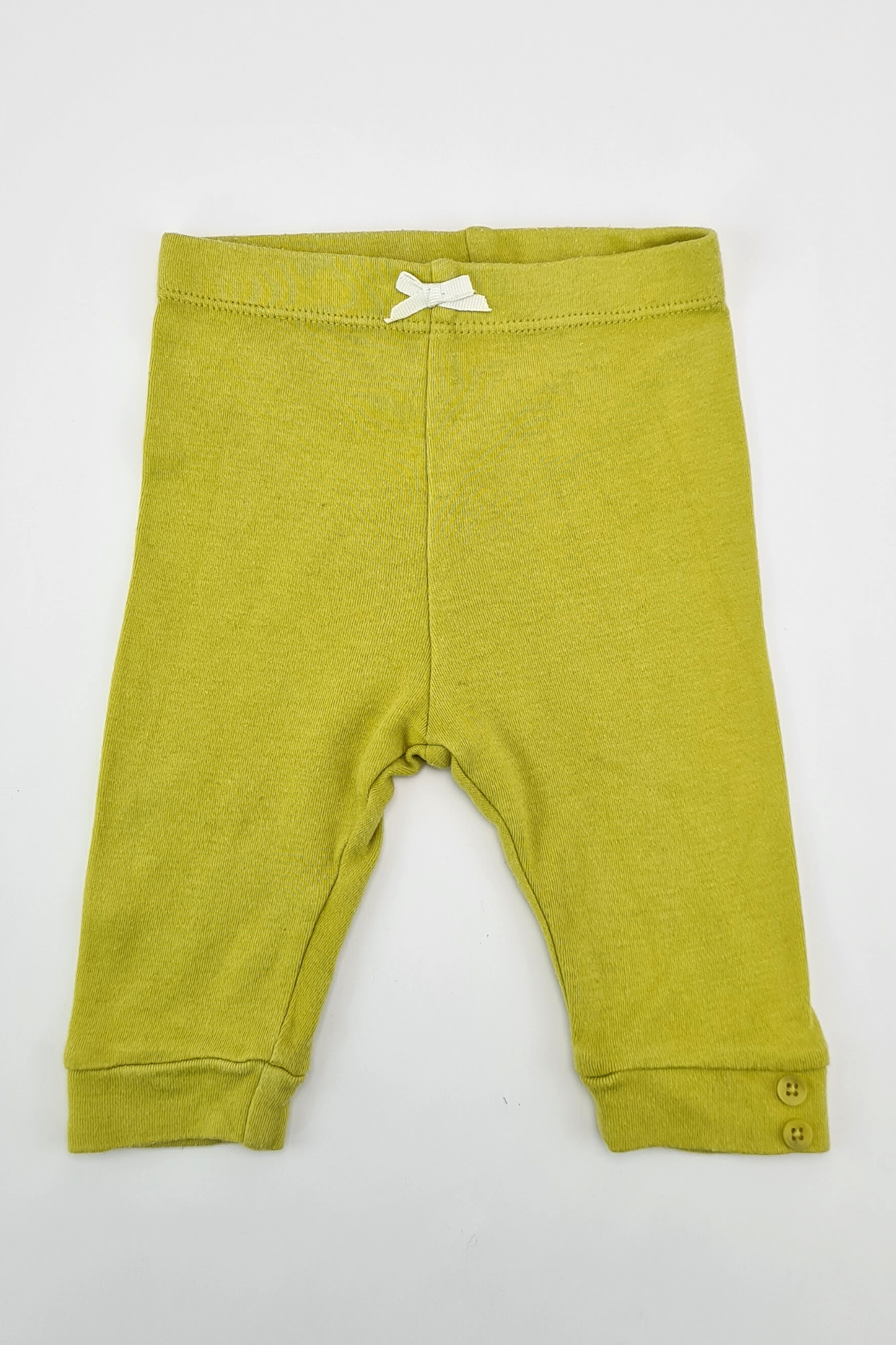 0–3 m – senfgelbe Leggings