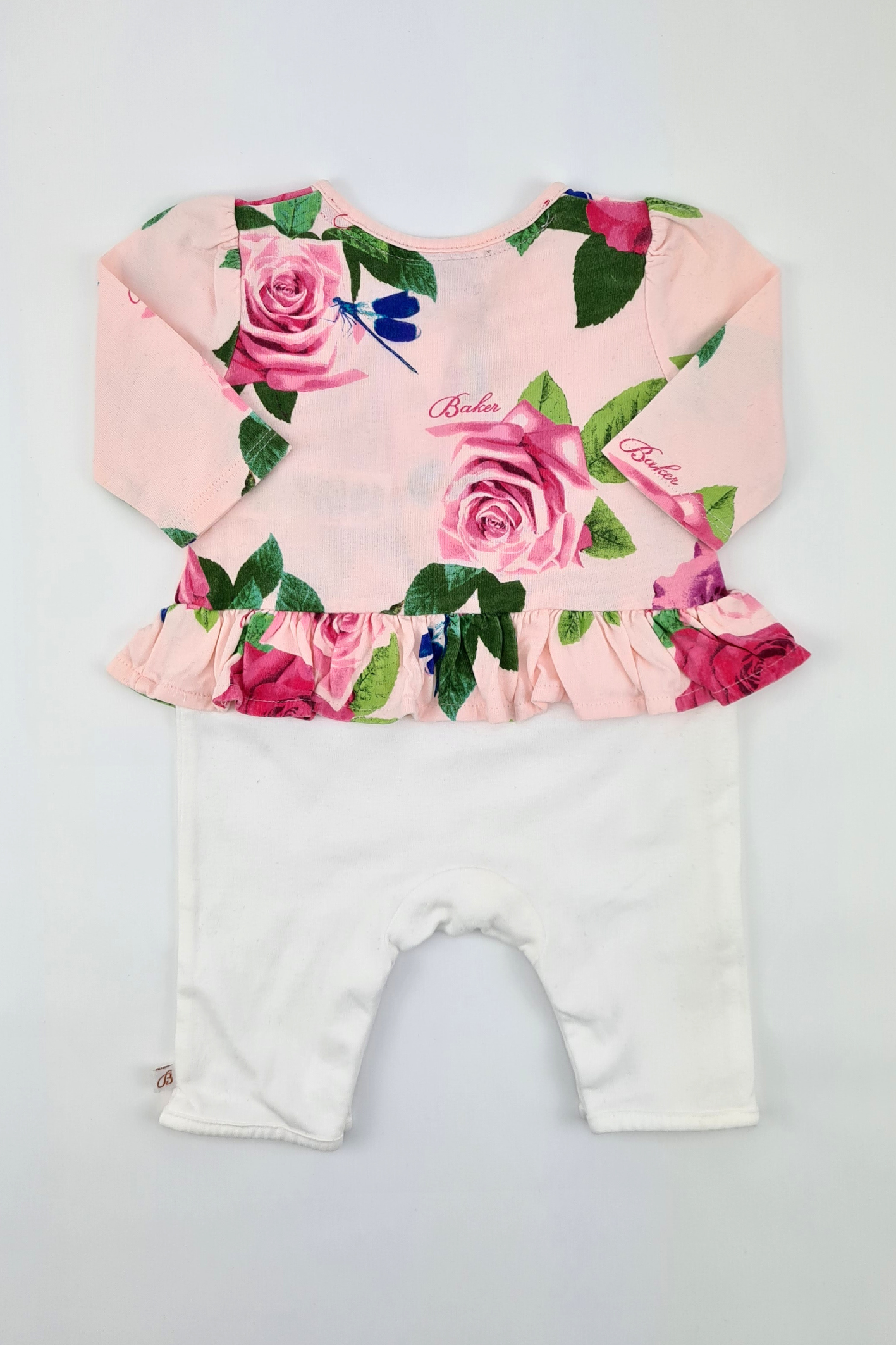 Nouveau-né (10lbs) - Barboteuse rose à imprimé floral (Ted Baker)