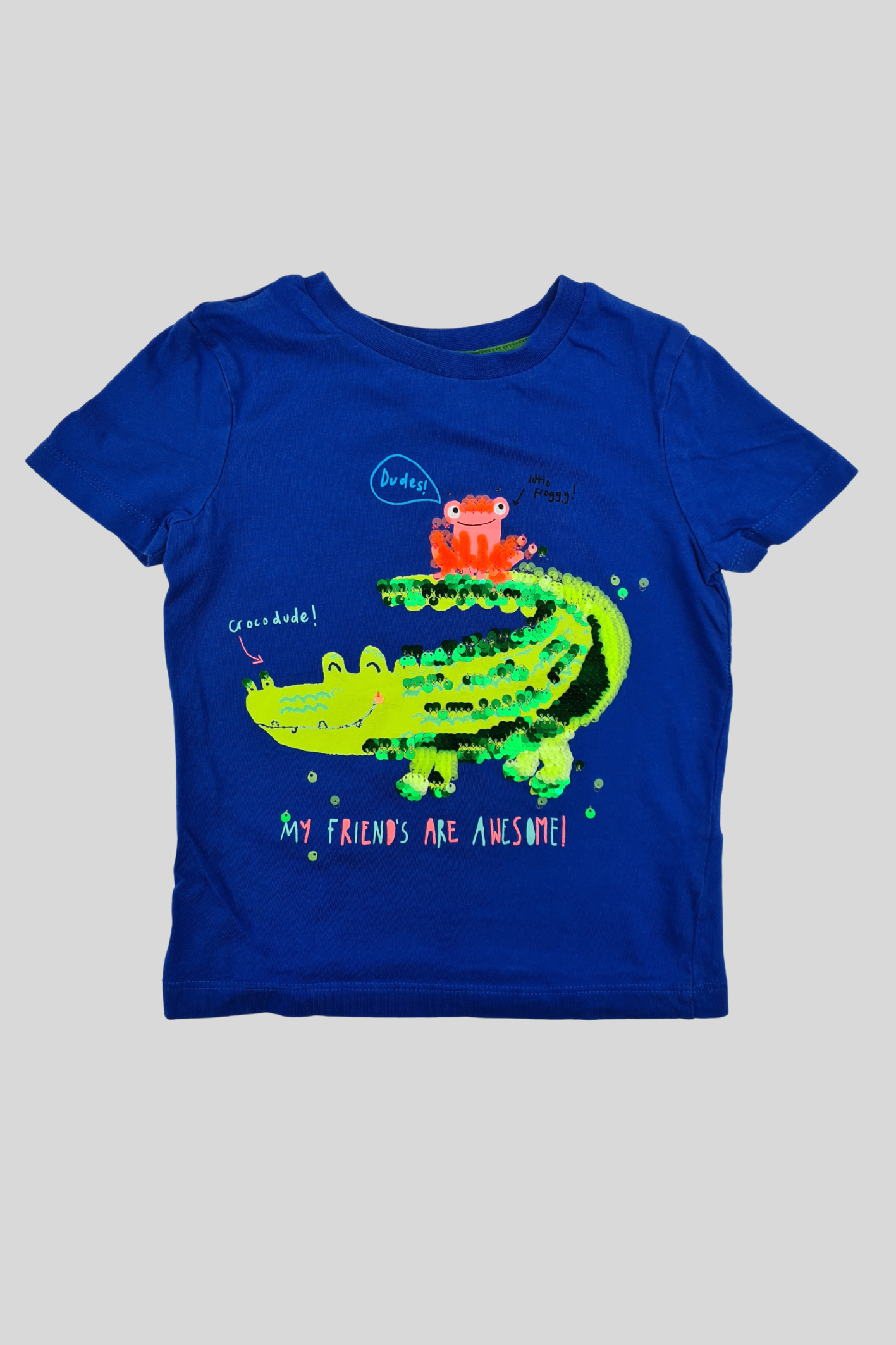 18–24 Monate – blaues T-Shirt „My Friends Are Awesome“ (George)