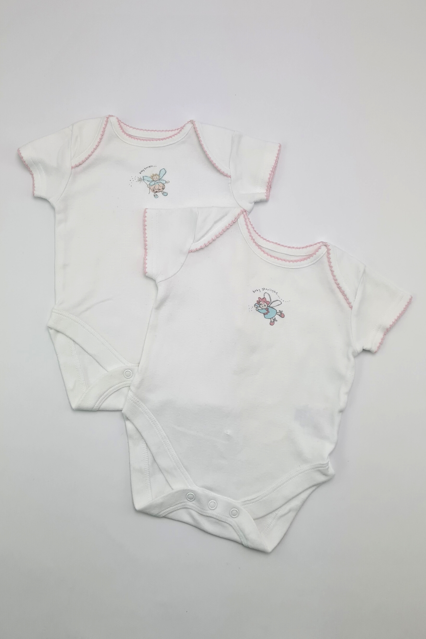 0-3m - 100% Cotton Baby Starlight Bodysuit Set (Next)