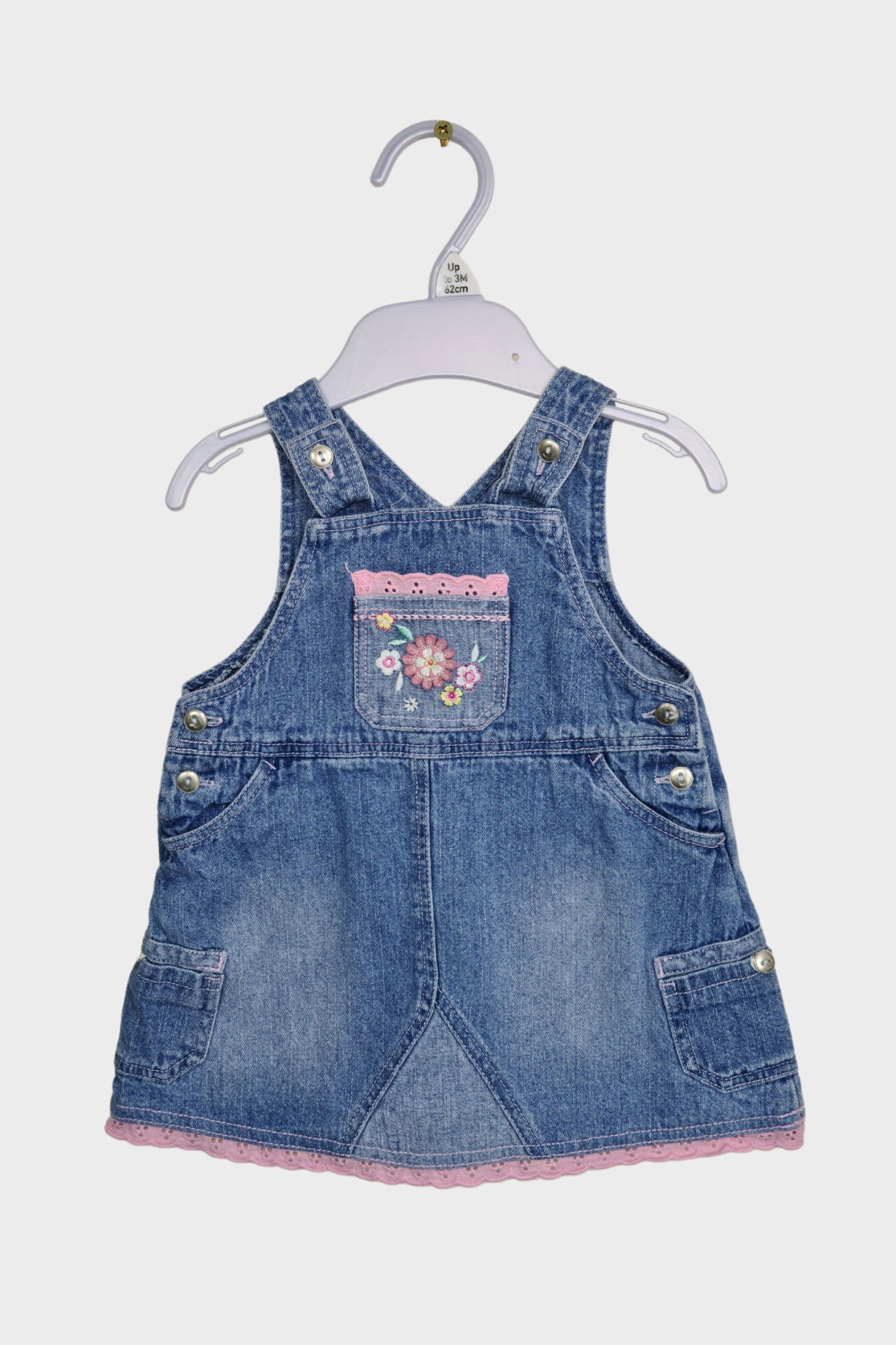 0-3 mois - Robe chasuble en jean
