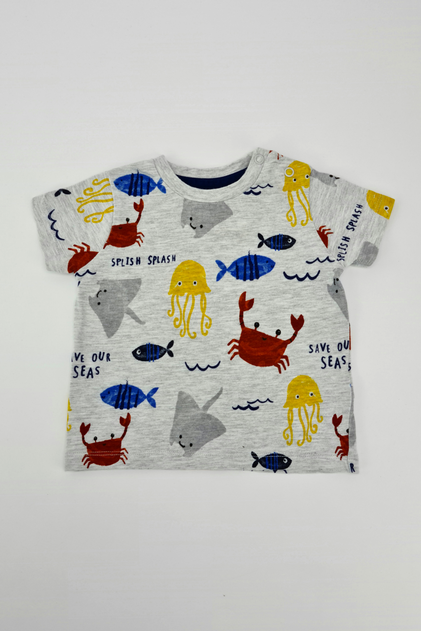 3-6m - T-shirt vie marine