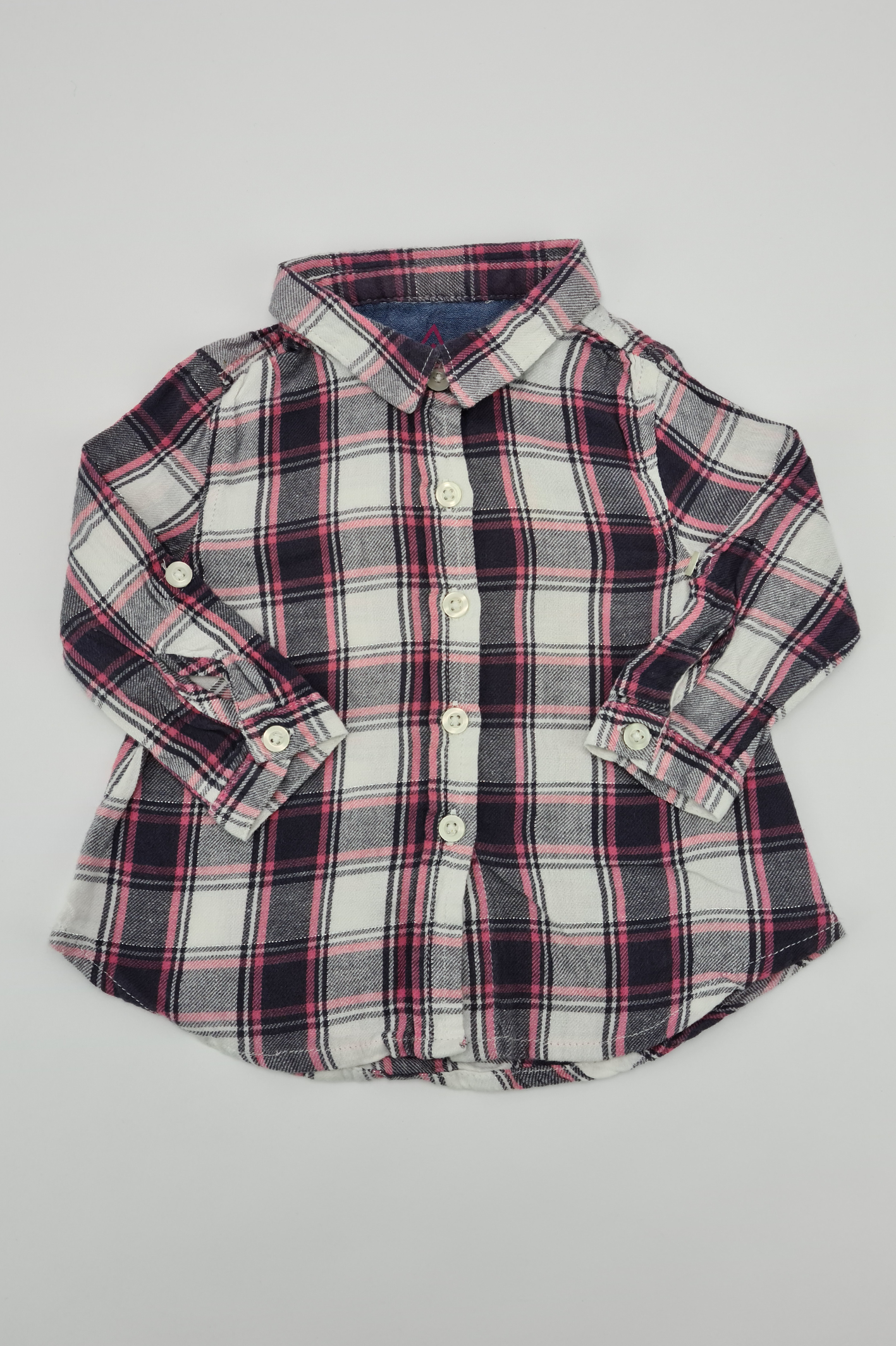 9-12m - Long Sleeve Button-up Shirt