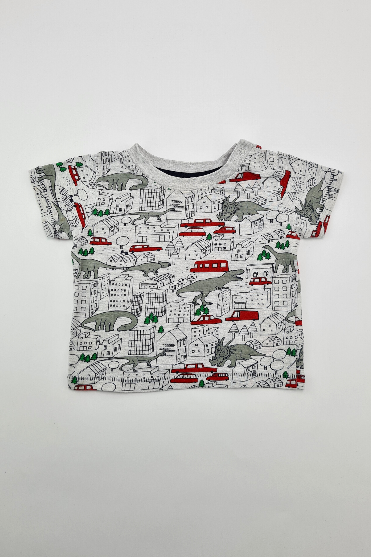 3-6m - T-shirt Dinosaure