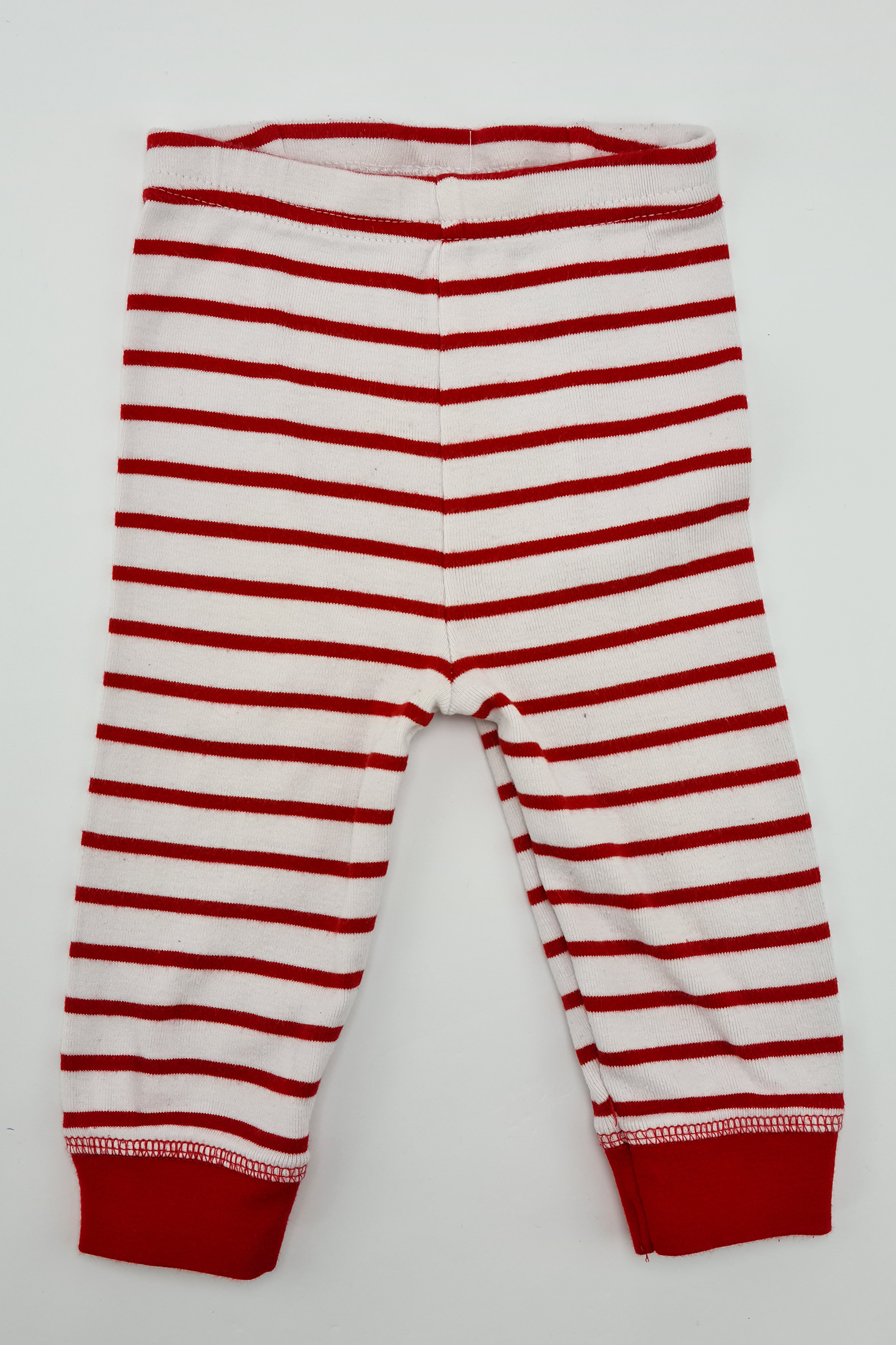 3-6m - Bas rayés rouges et blancs (Mothercare)