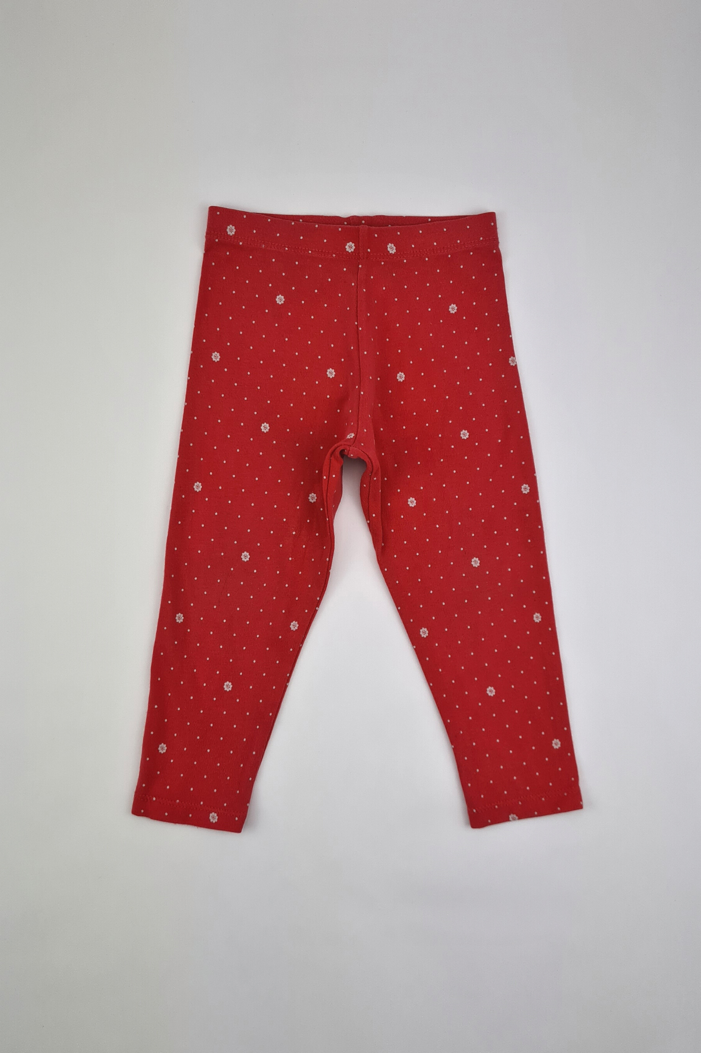 12-18m - Spot Print Red Legging (F&F)